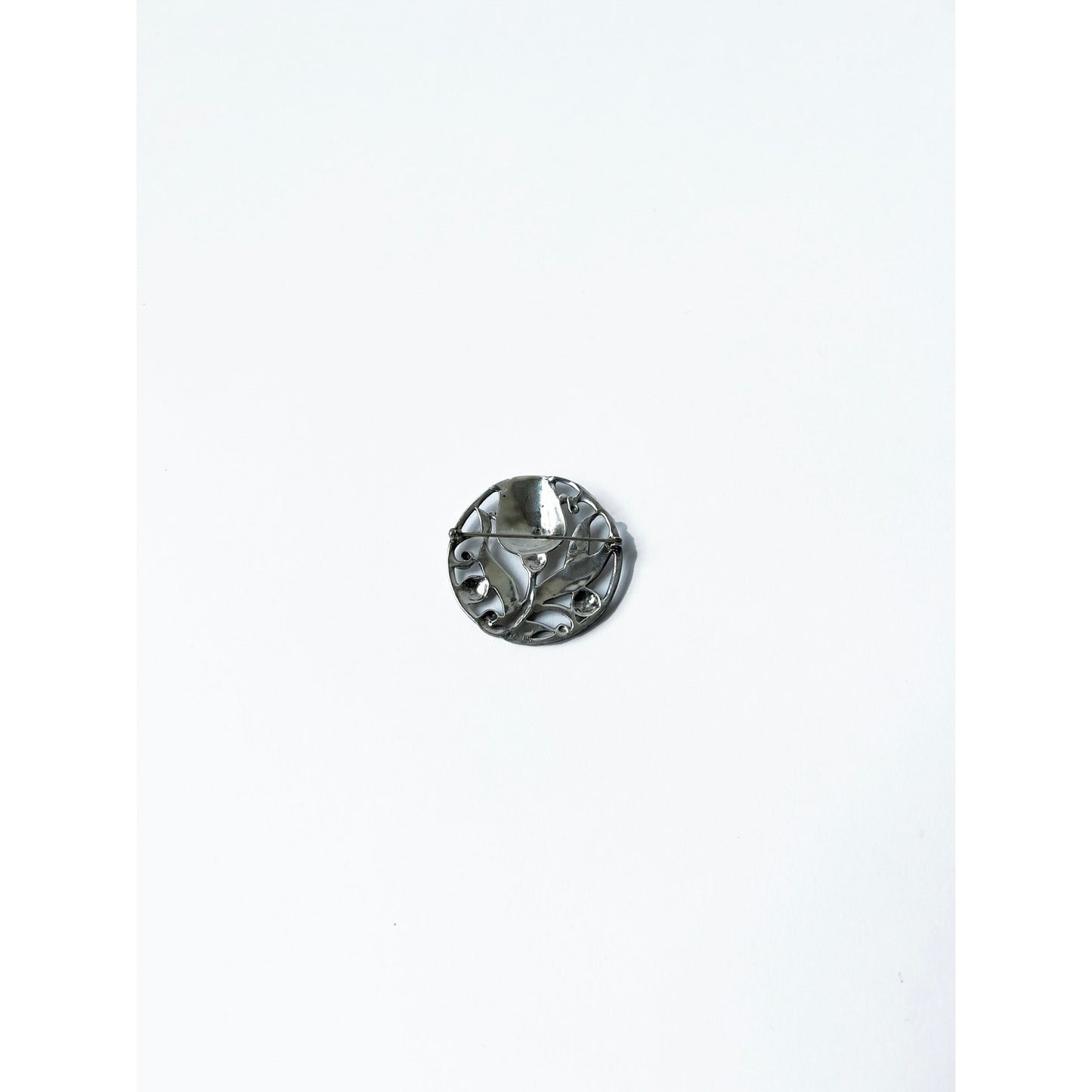 Vintage Tulip Sterling Silver Brooch