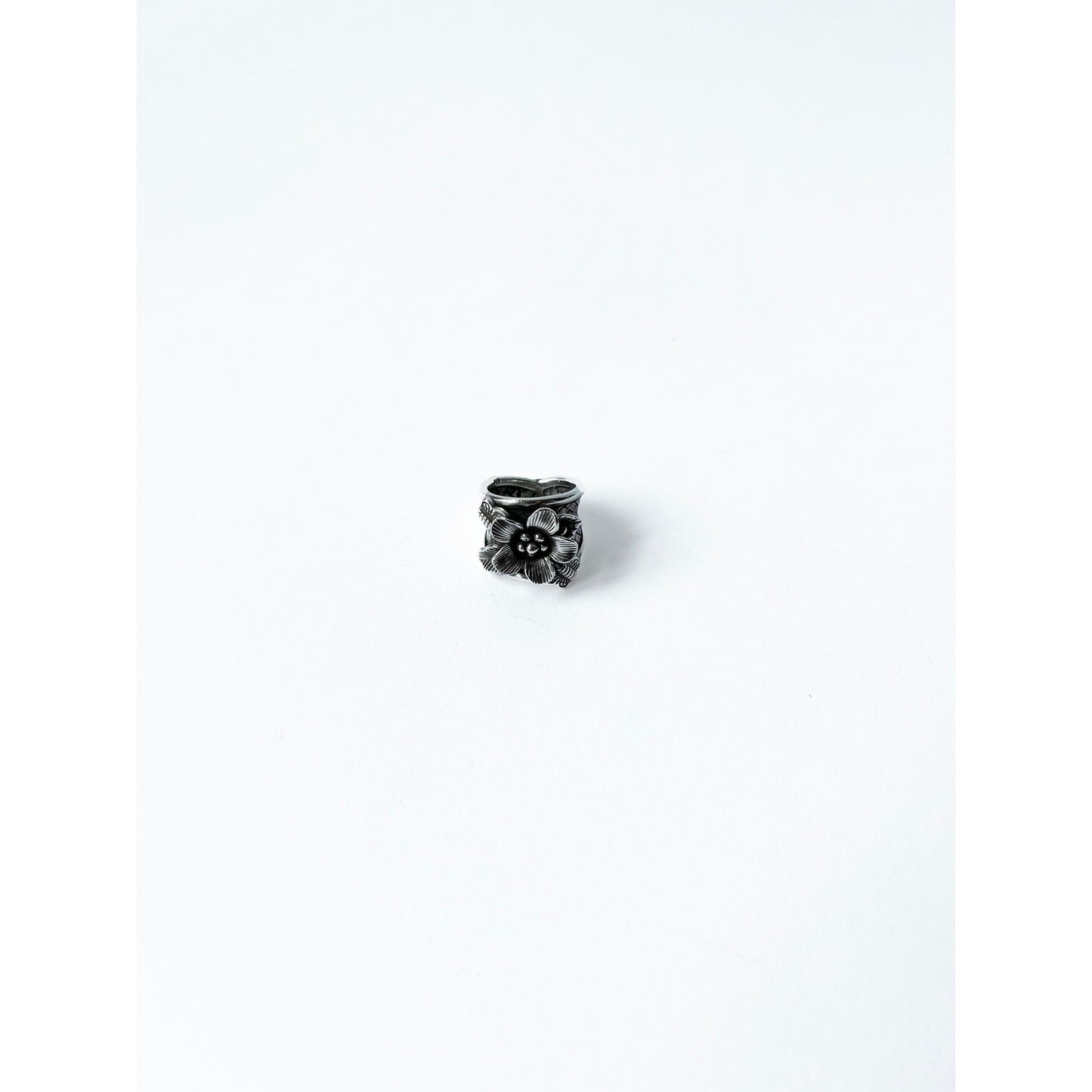 Vintage Sterling Silver Bulky Flower Ring