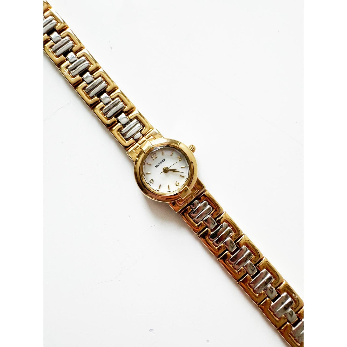 Vintage Two Tone Watch with Reversible Band l Elgin