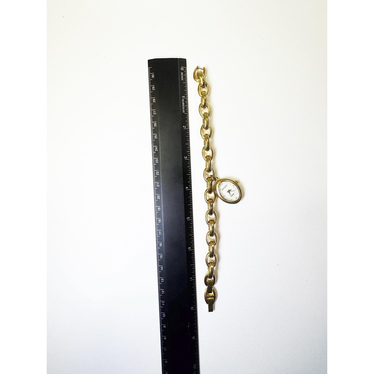 Vintage Gold Charm Oval Bracelet Watch | Armitron