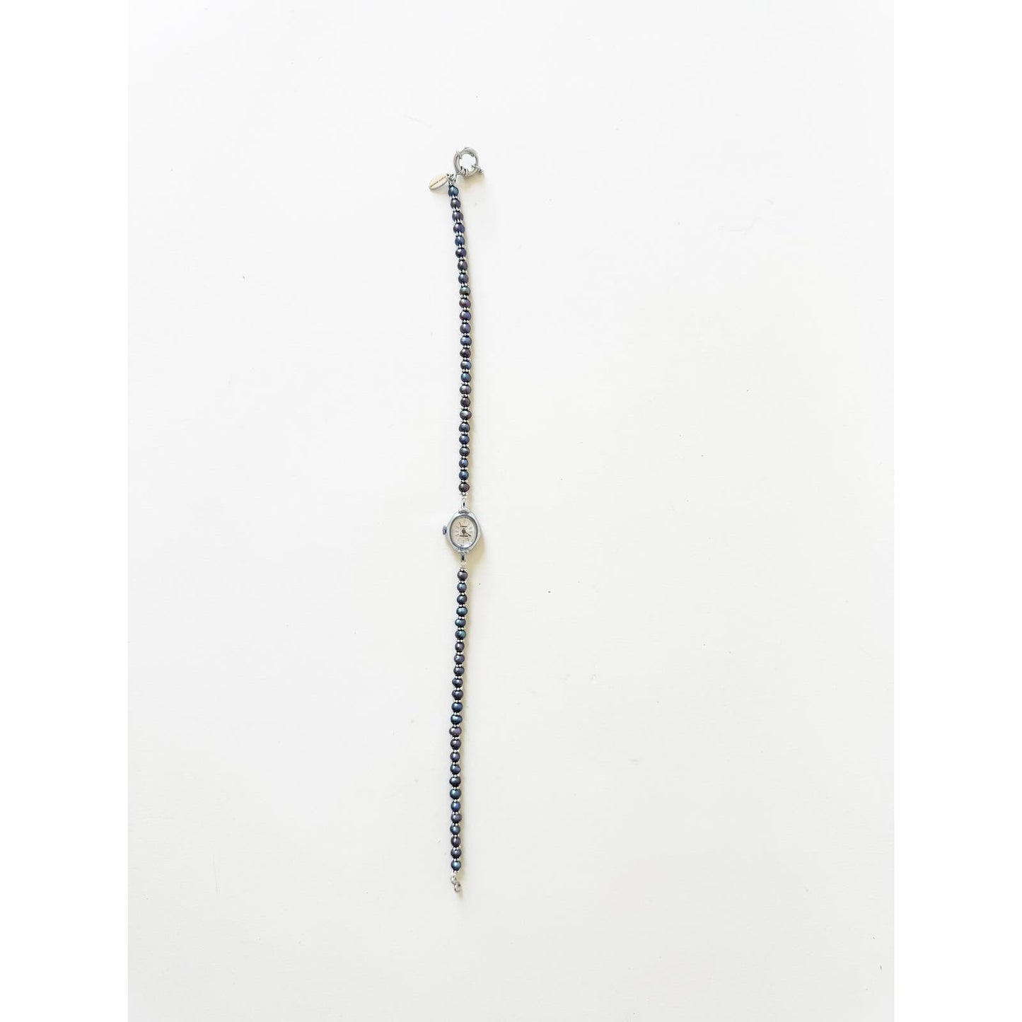 Watch Necklace | Vintage One of a Kind Purple Pearl Watch Choker