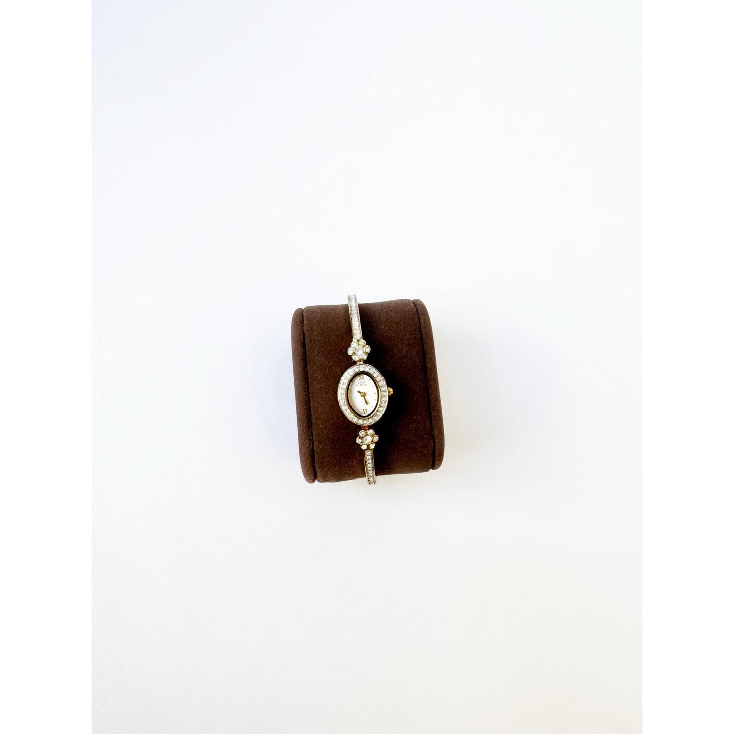 Vintage Gold Watch with Diamond Embellishment | Anne Klein II