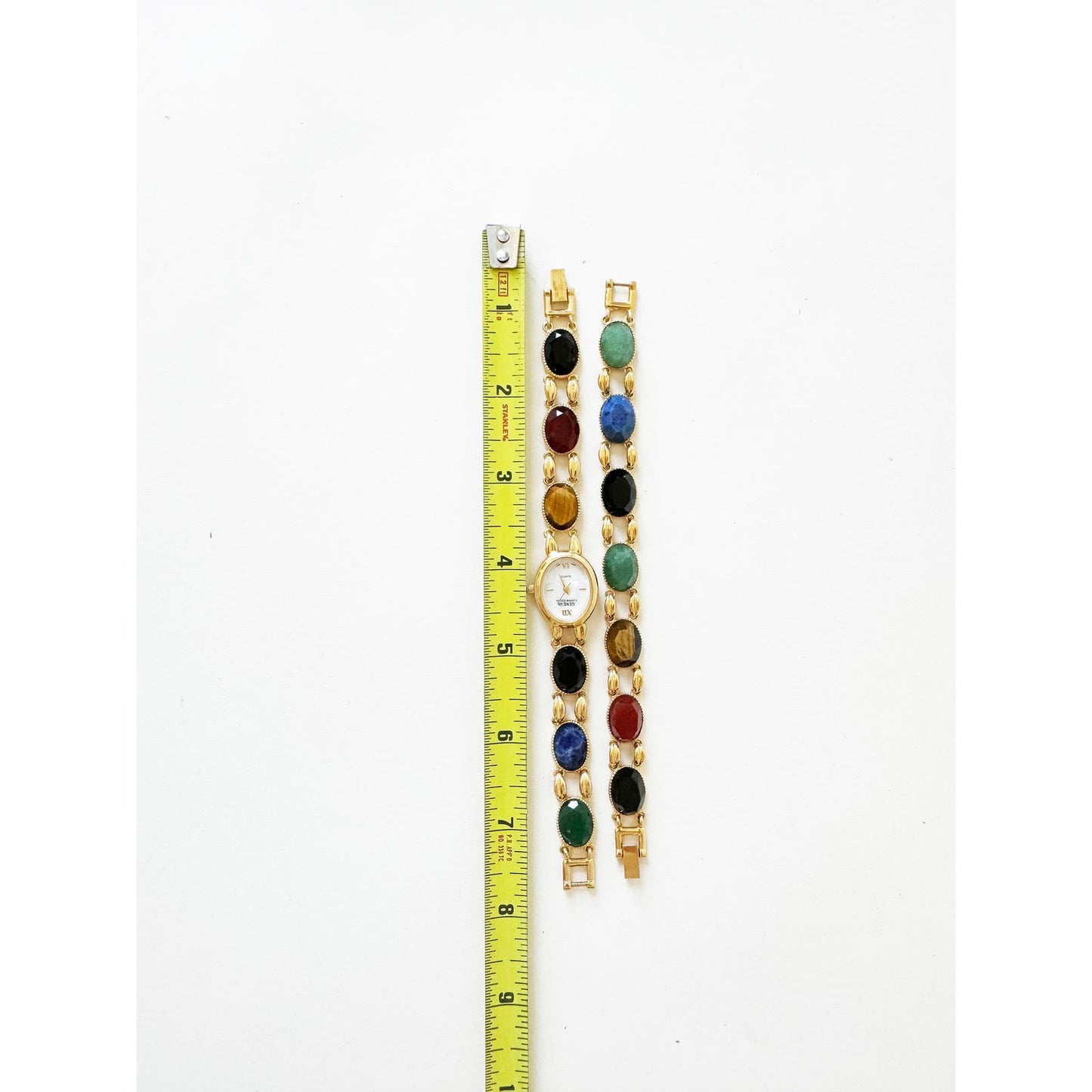 Watch Necklace | Vintage Watch Colorful Stone Choker or Bracelet