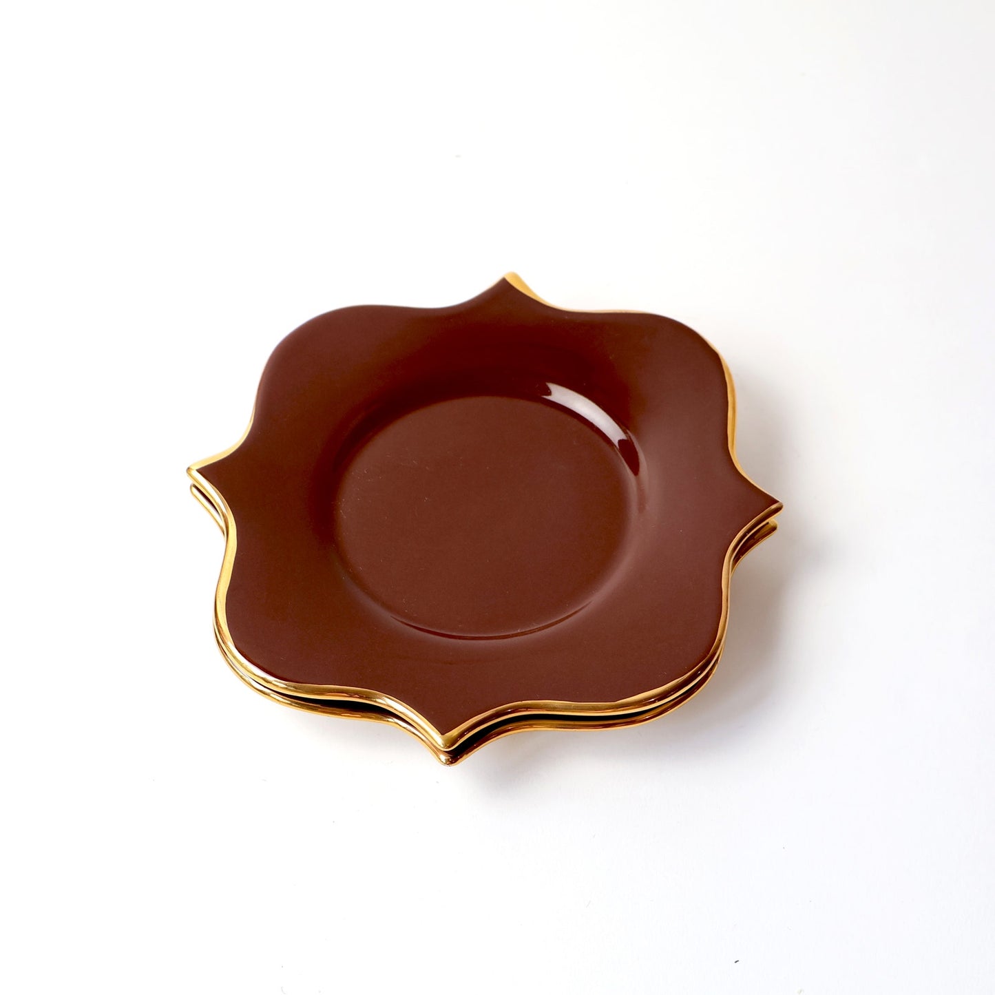 Vintage L'Object Purple Scalloped Plates