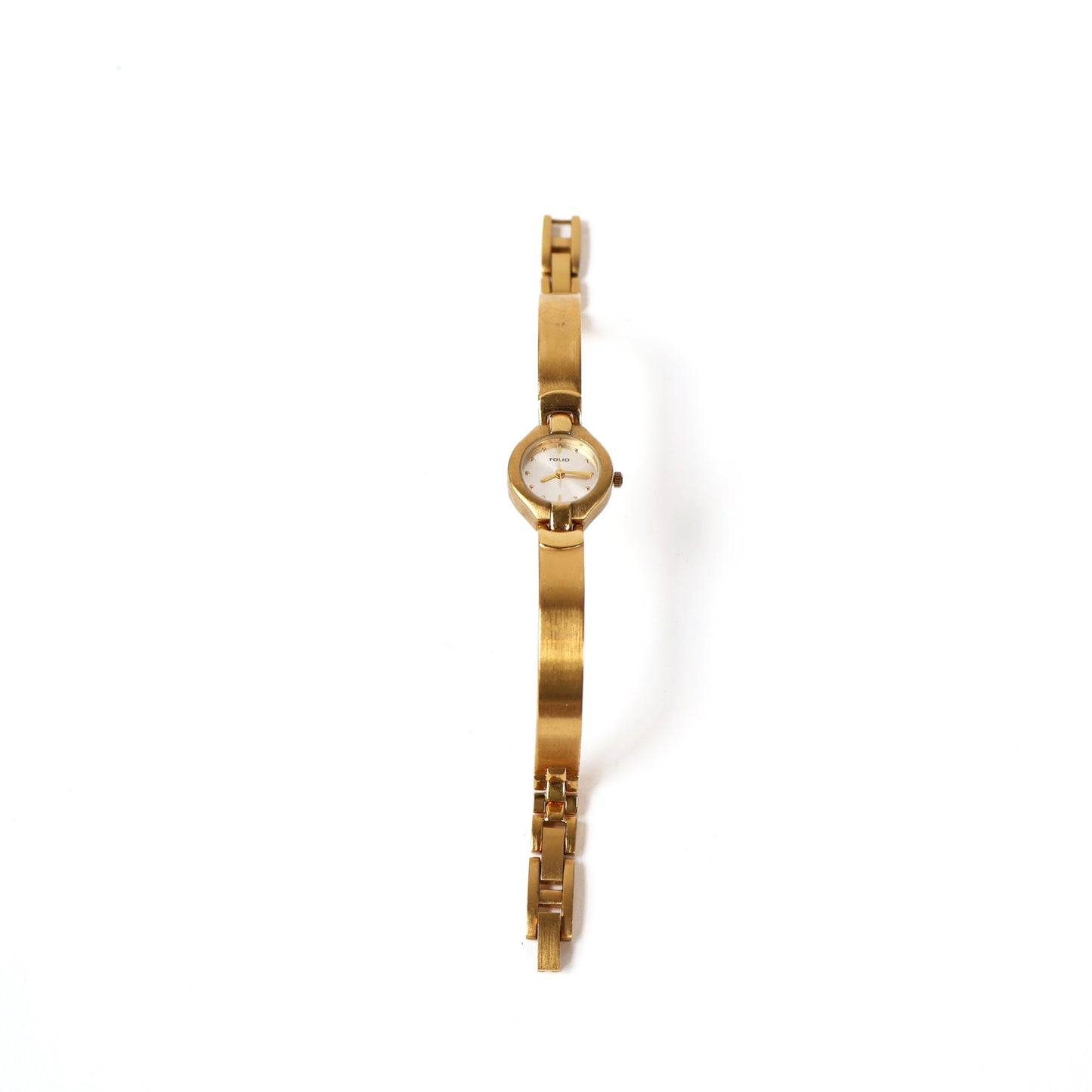Vintage Gold Watch with Gold Round Face | FOLIO