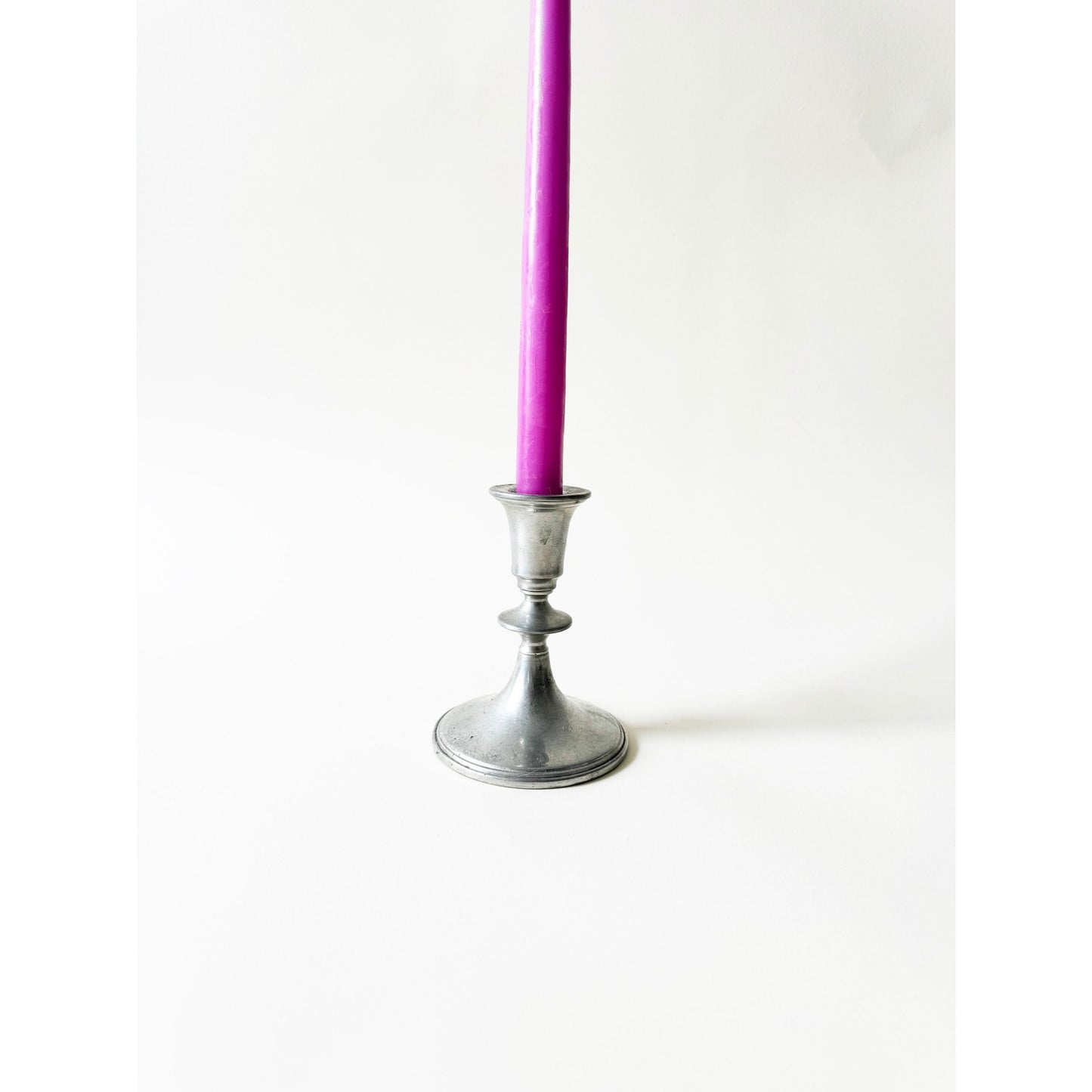 Vintage Pewter Candlestick Holder | Reed & Barton | Antique Brass Decor