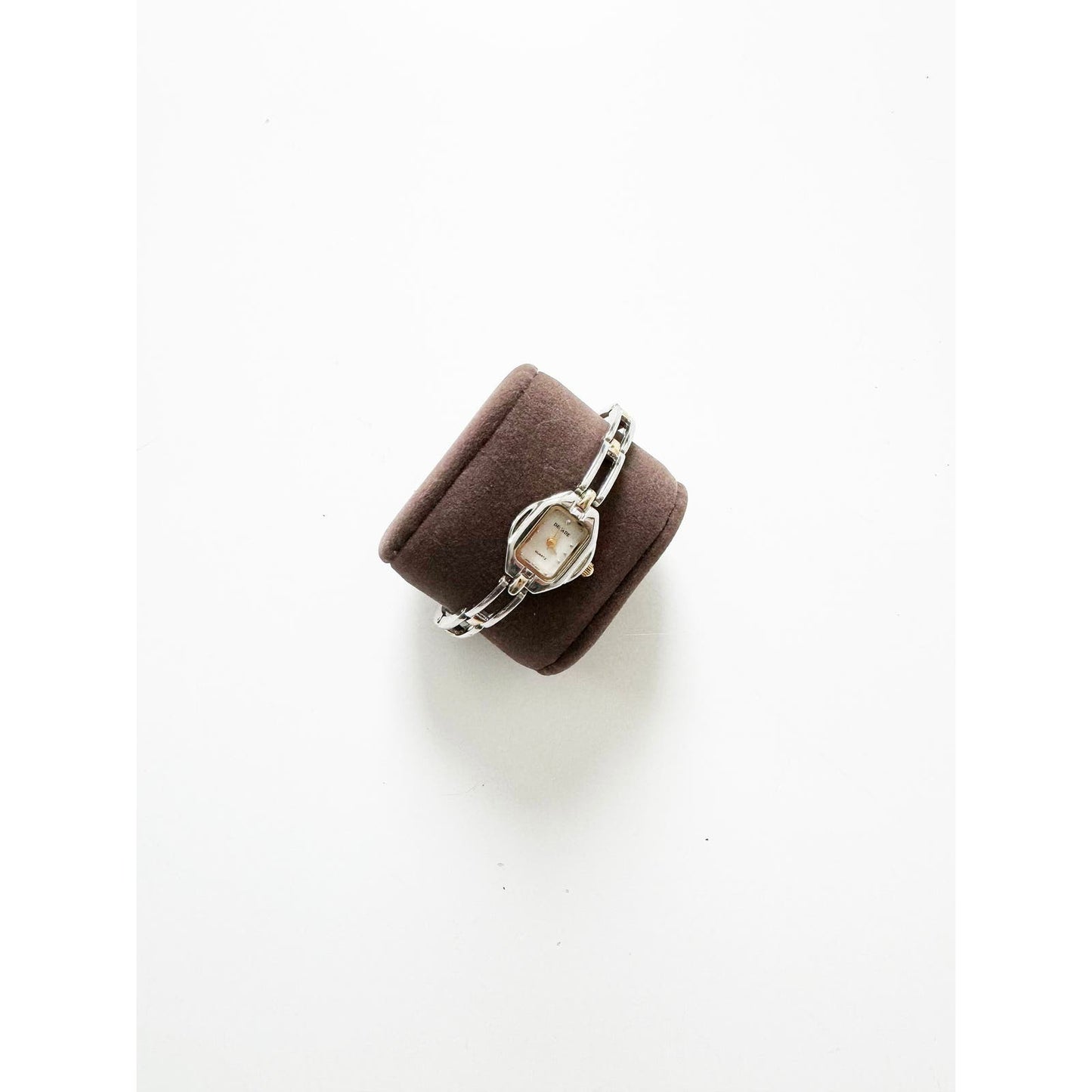 Vintage Two Tone Watch with Dimond Face Thin Band