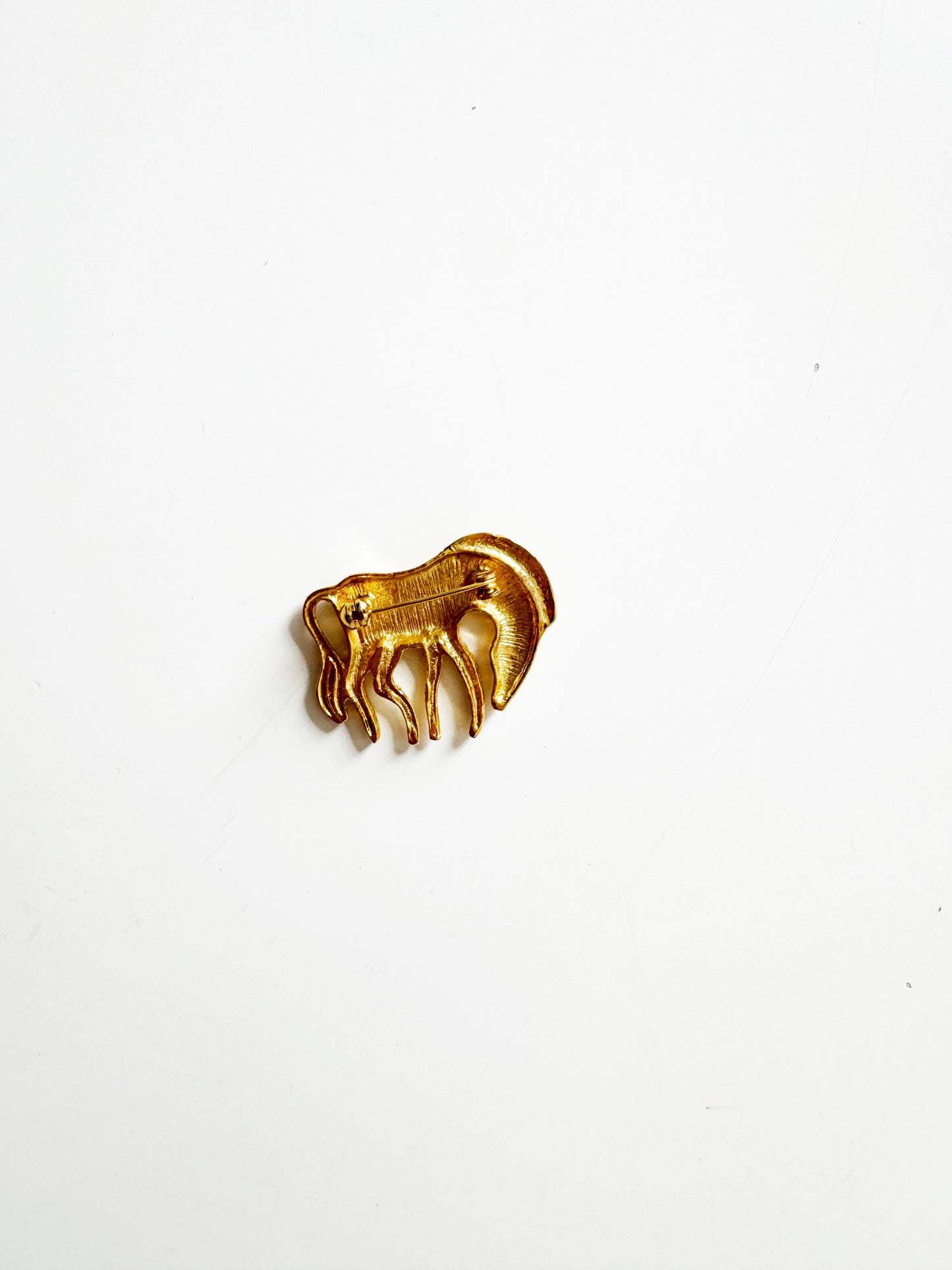 Vintage Greek Zebra Brooch Pin