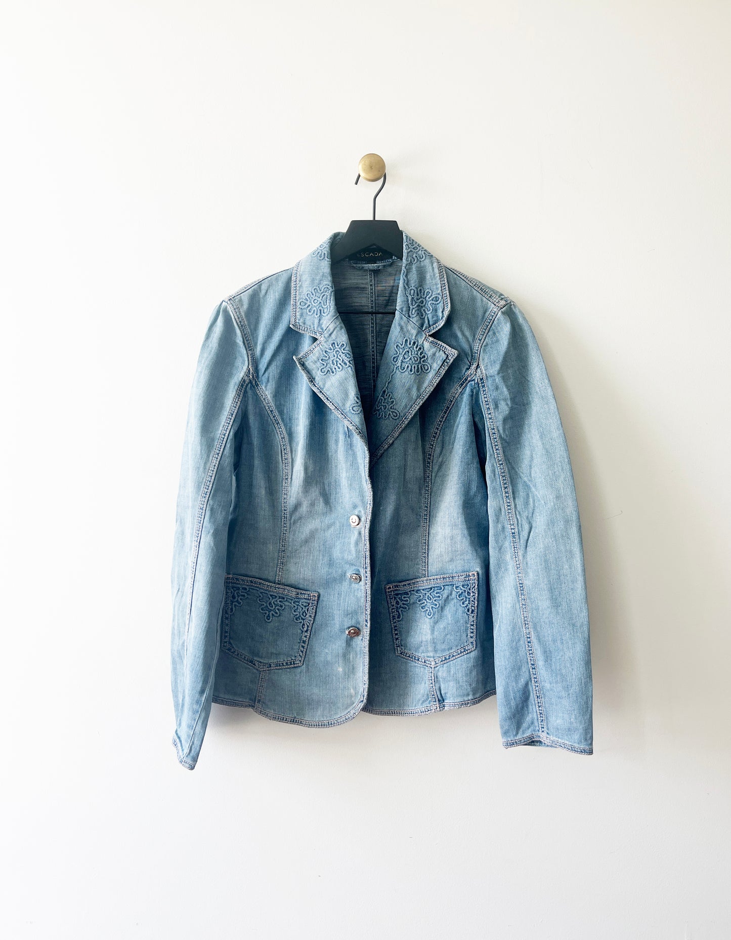 Vintage 90's Denim Escada Blazer Jacket