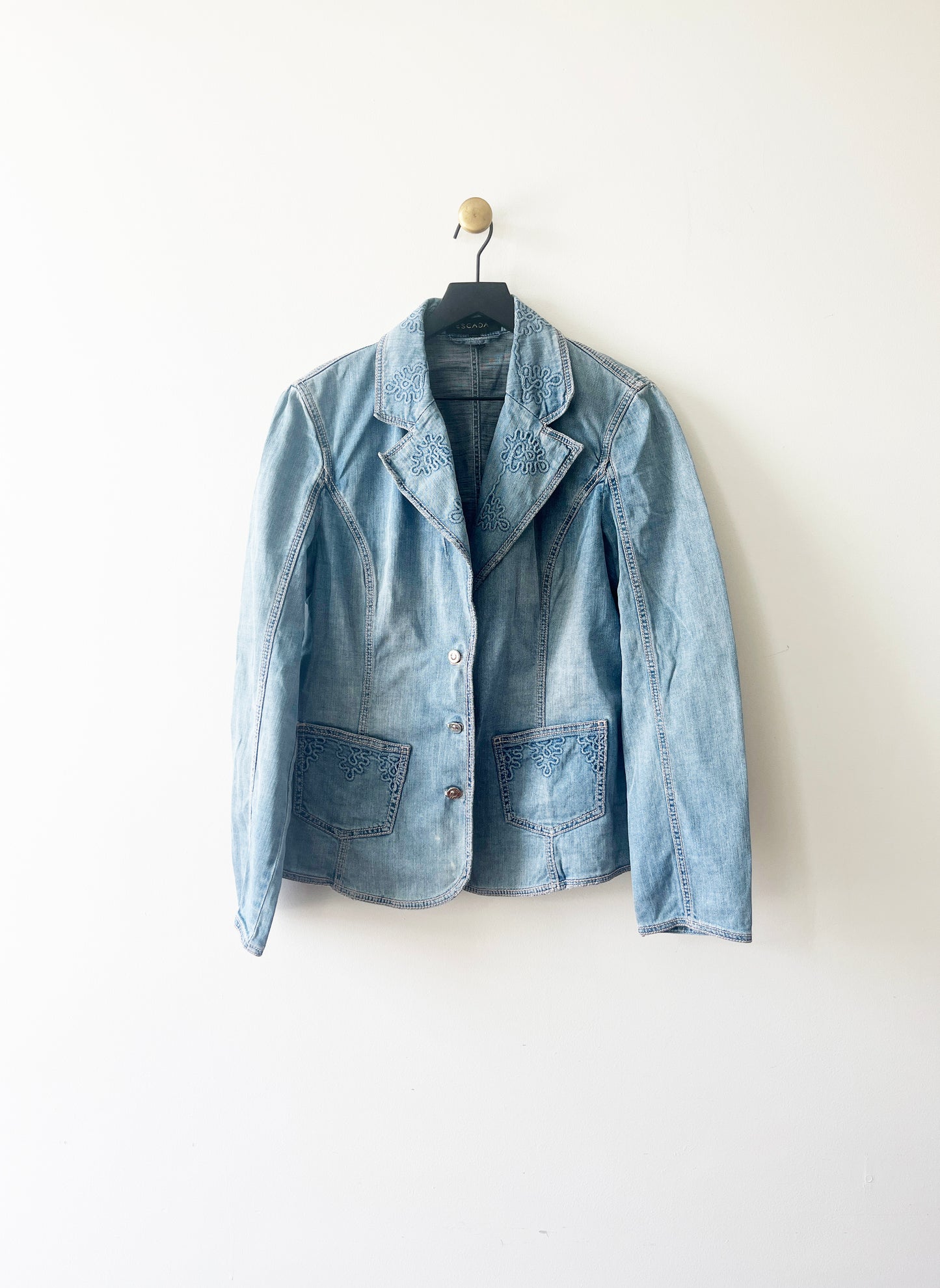 Vintage 90's Denim Escada Blazer Jacket