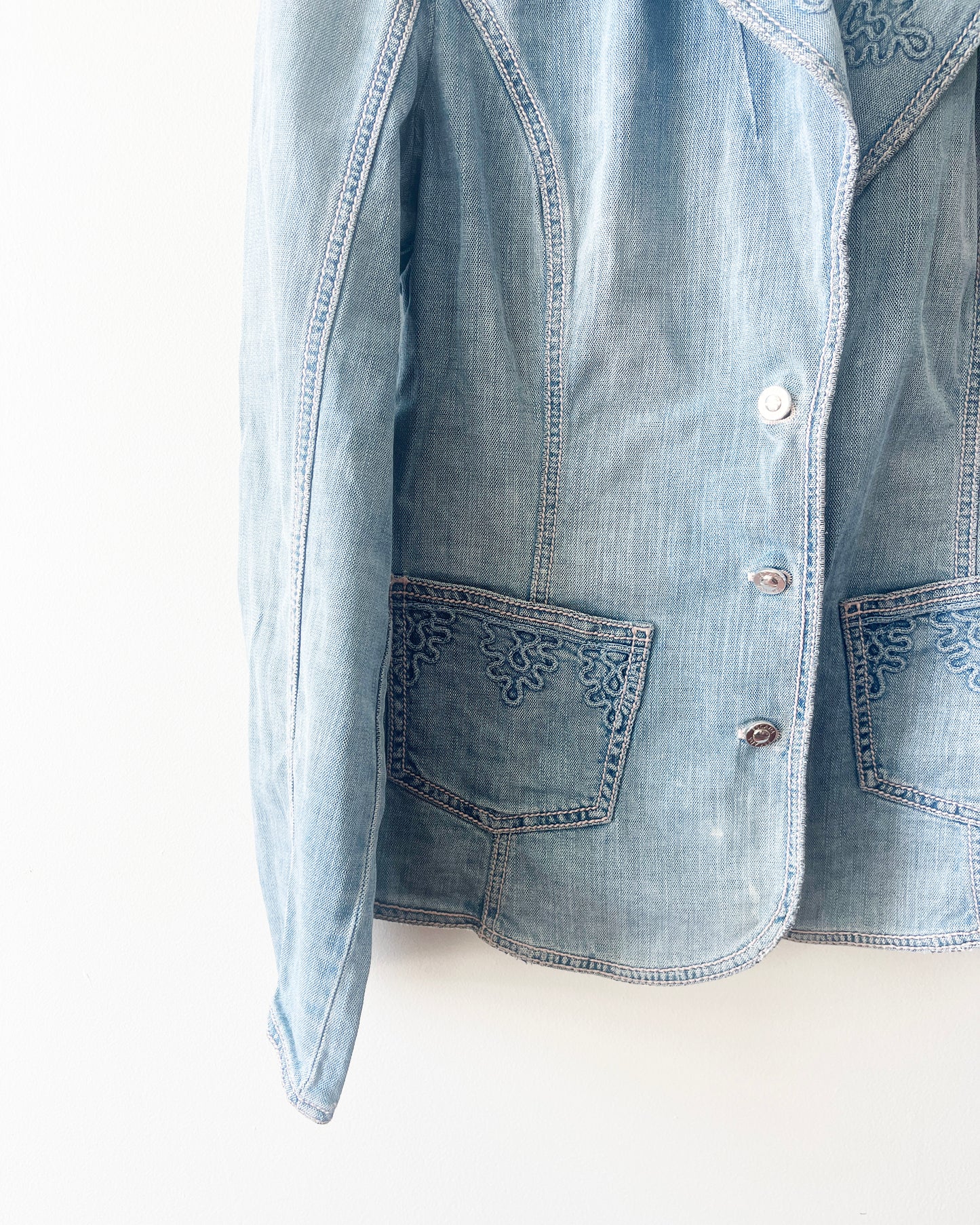 Vintage 90's Denim Escada Blazer Jacket