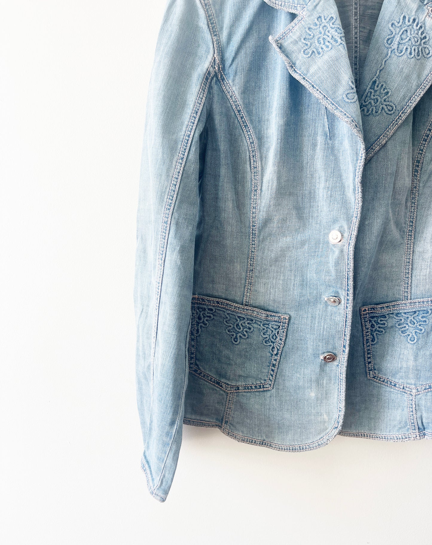 Vintage 90's Denim Escada Blazer Jacket