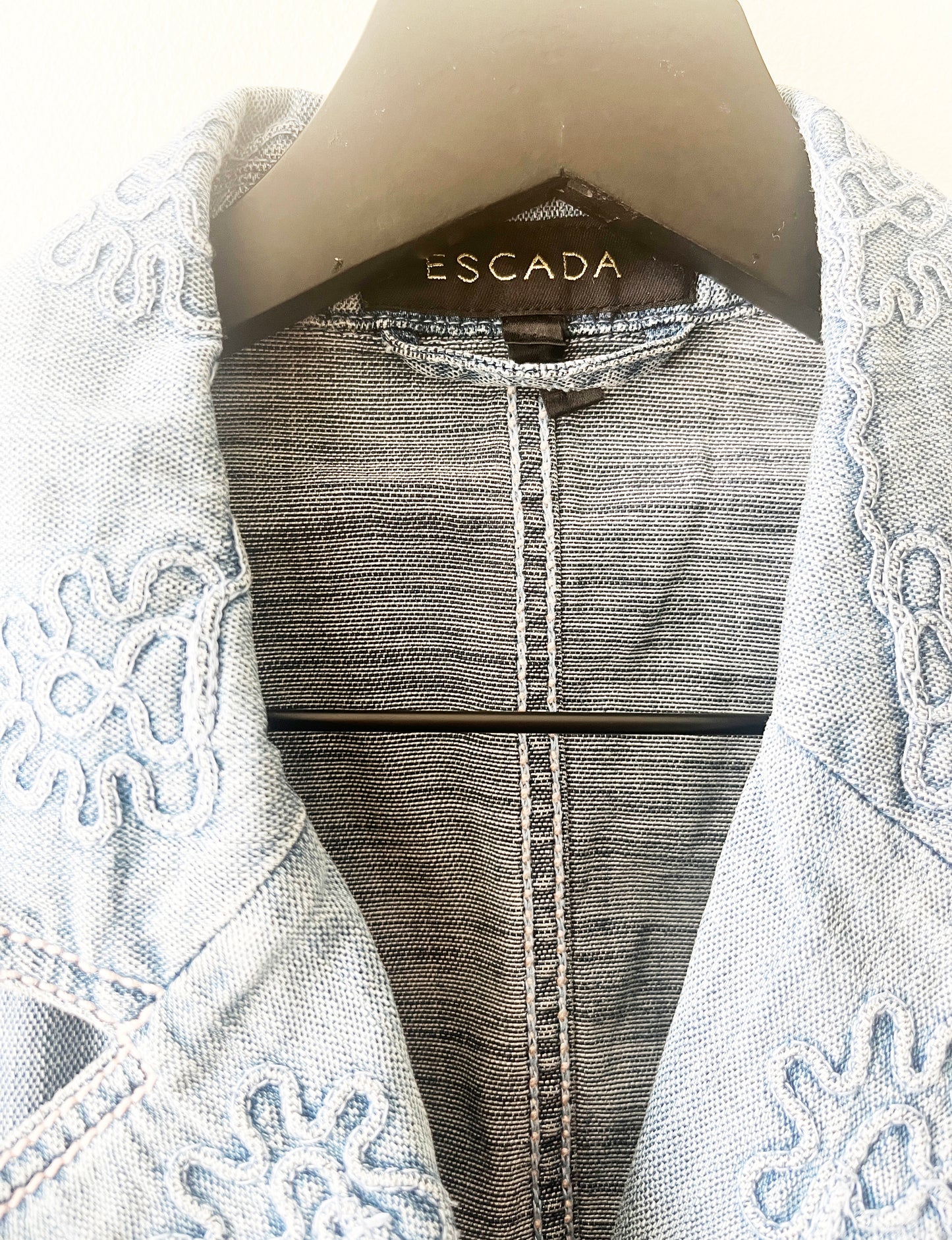 Vintage 90's Denim Escada Blazer Jacket