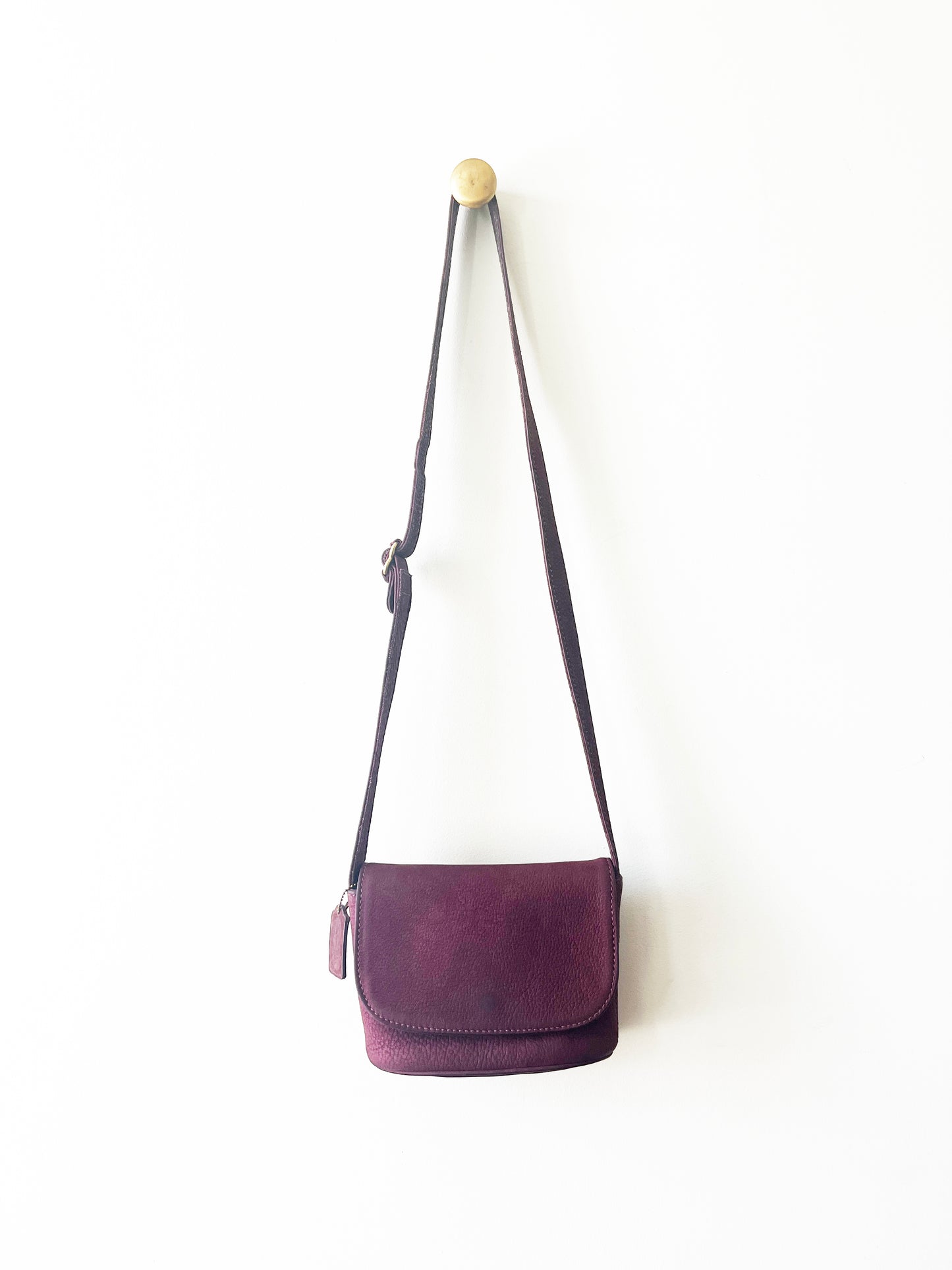 Vintage Coach Sonoma Purple Flap Bag Small #H5B -4946