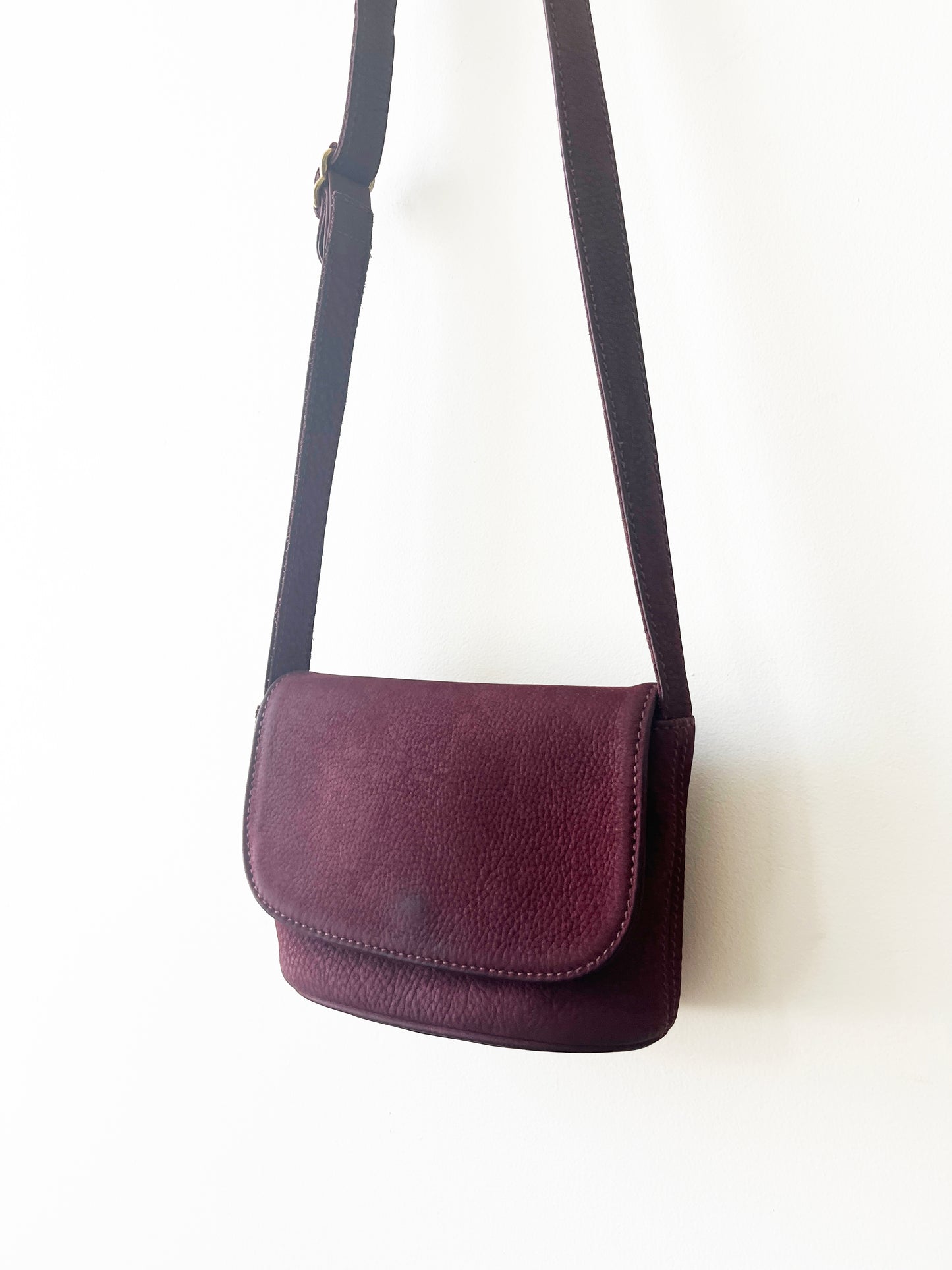 Vintage Coach Sonoma Purple Flap Bag Small #H5B -4946
