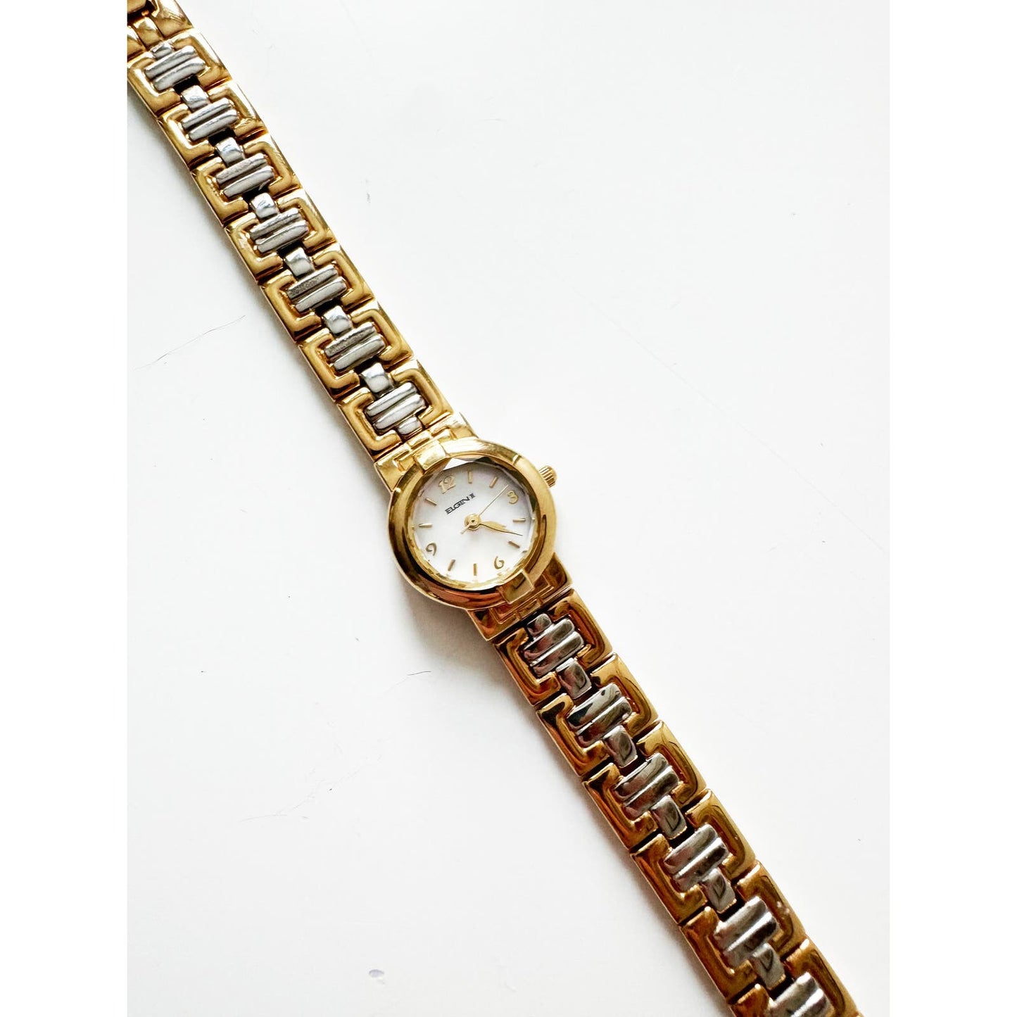 Vintage Two Tone Watch with Reversible Band l Elgin