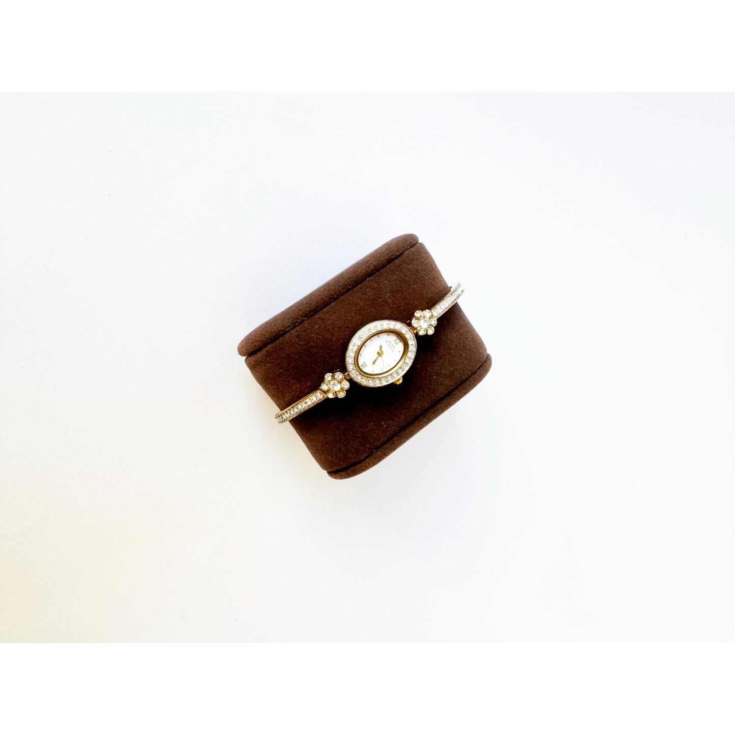 Vintage Gold Watch with Diamond Embellishment | Anne Klein II