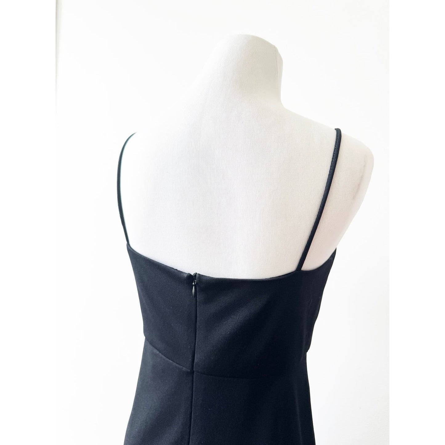 Y2k ANNA SUI Classic Black Dress with Flower Cut Details | Size 2