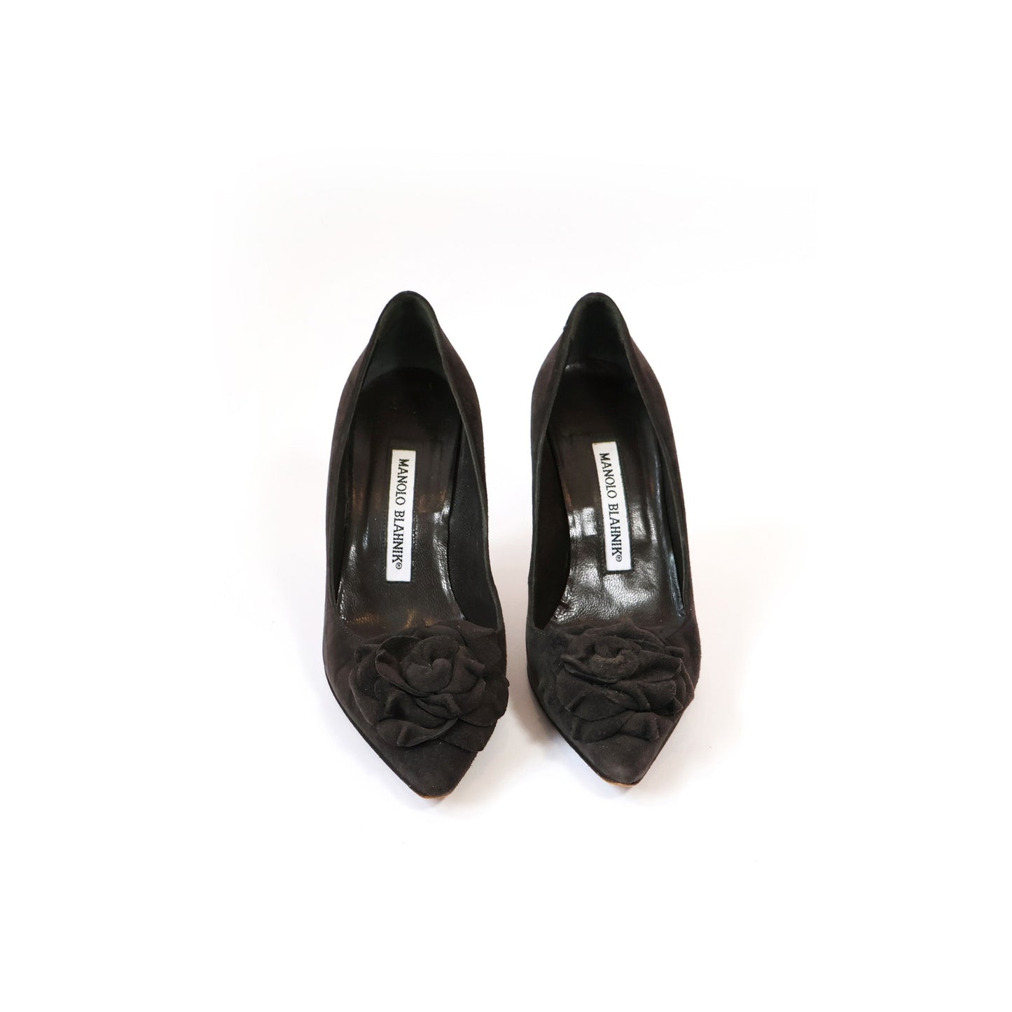 Vintage Black Suede Manolo Blahnik Heels | EU 35