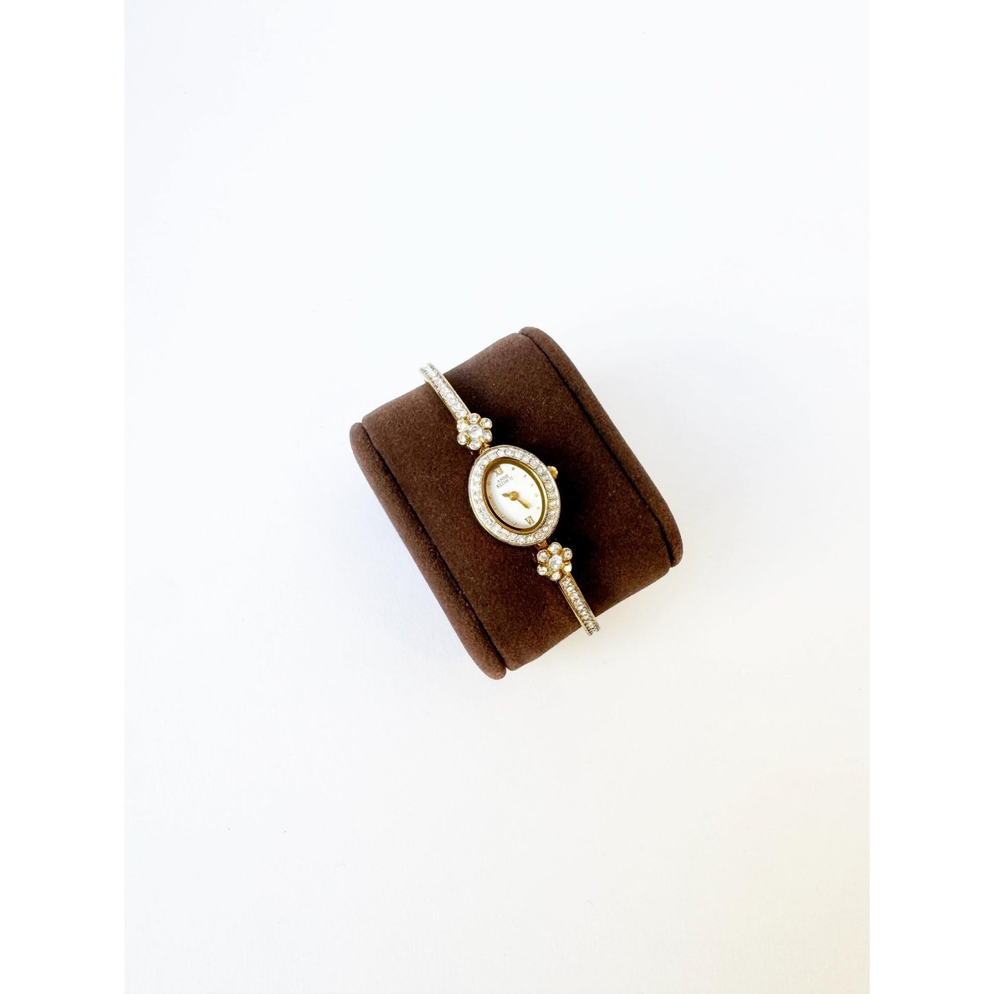 Vintage Gold Watch with Diamond Embellishment | Anne Klein II