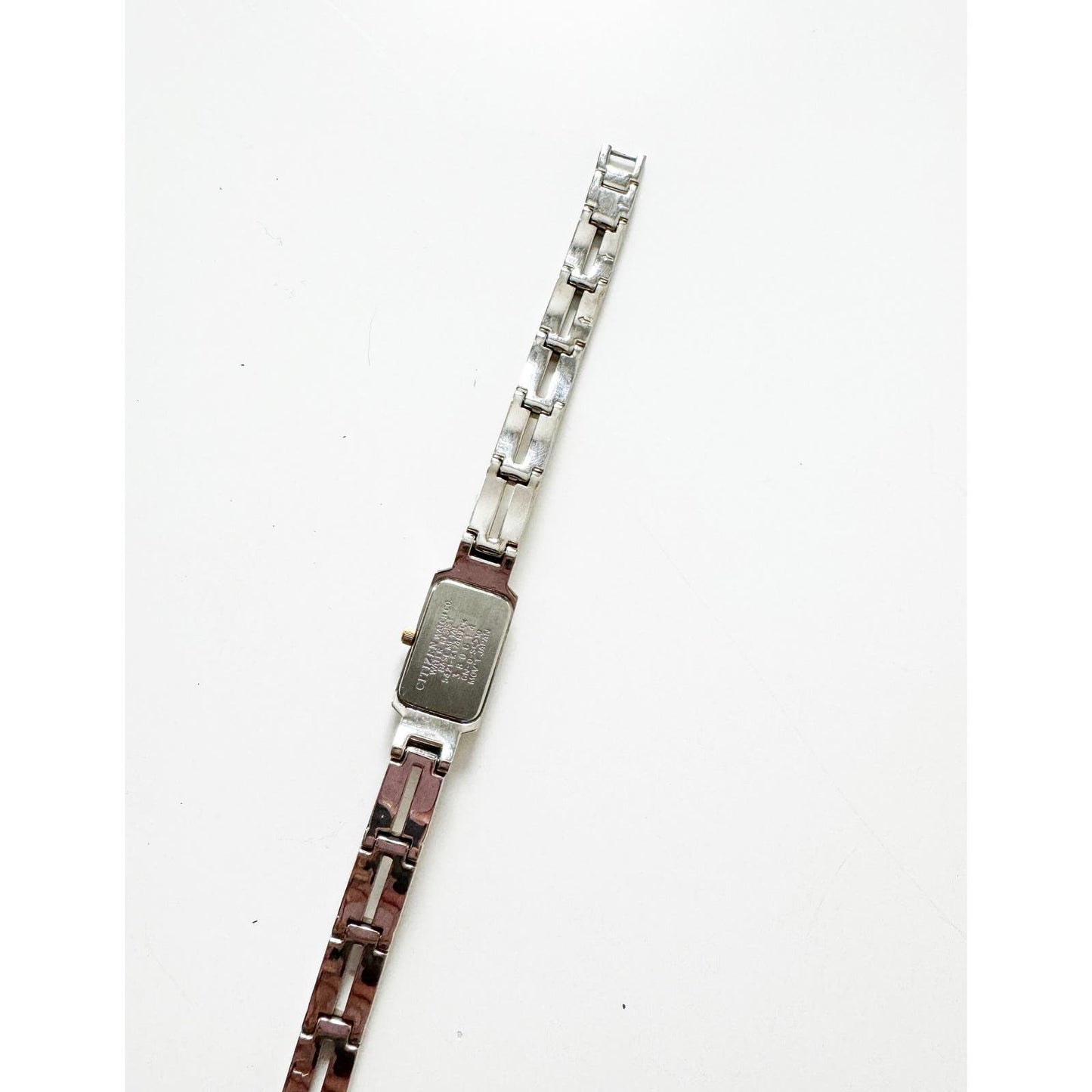 Vintage Two Tone Watch with Rectangular Face