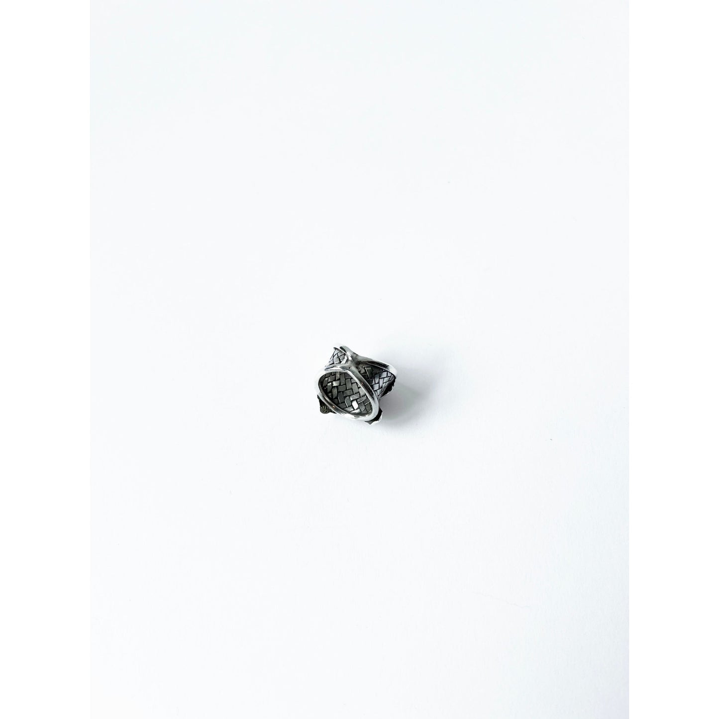 Vintage Sterling Silver Bulky Flower Ring