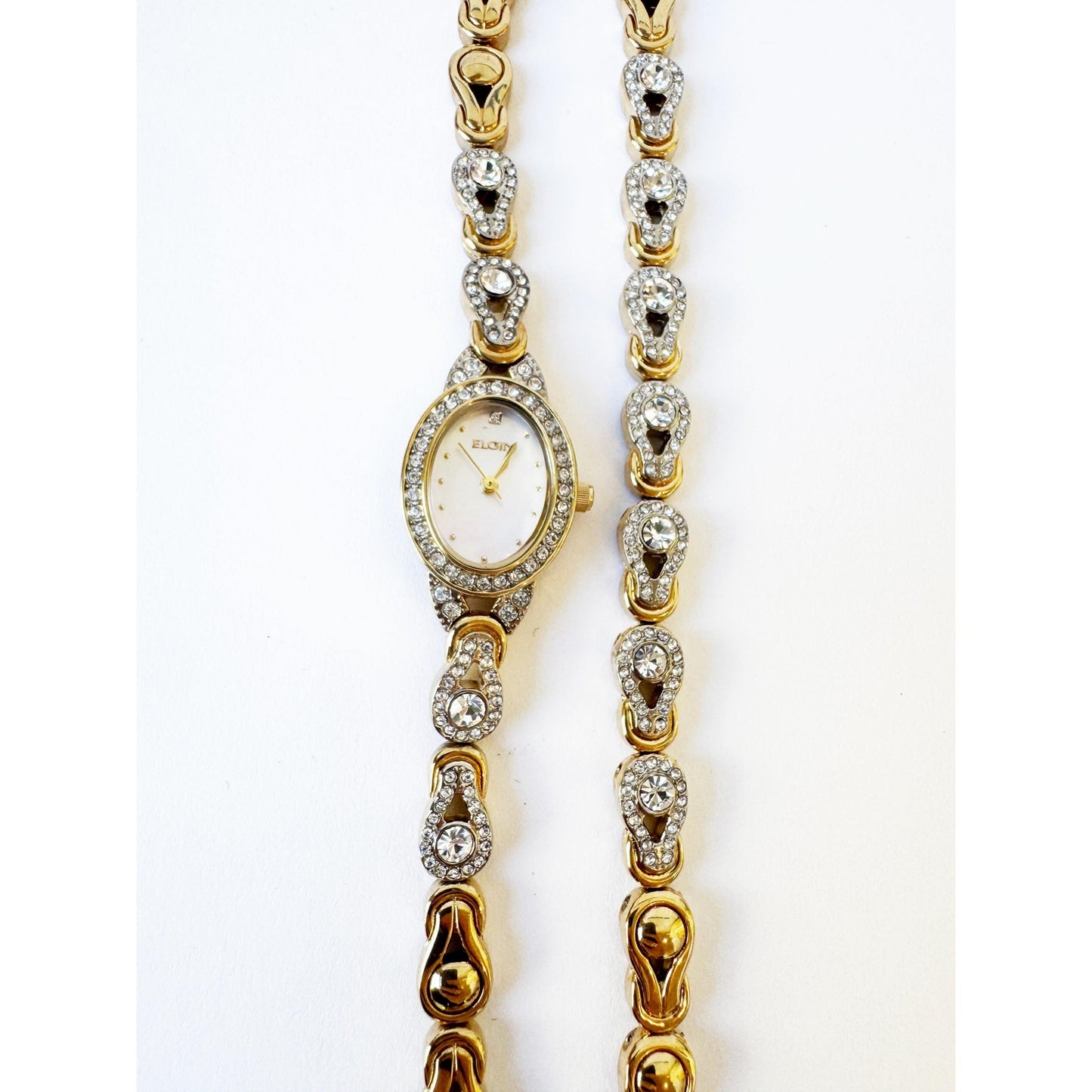 Watch Necklace | Vintage One of a Kind Gold Watch Choker with Diamond Embellishments