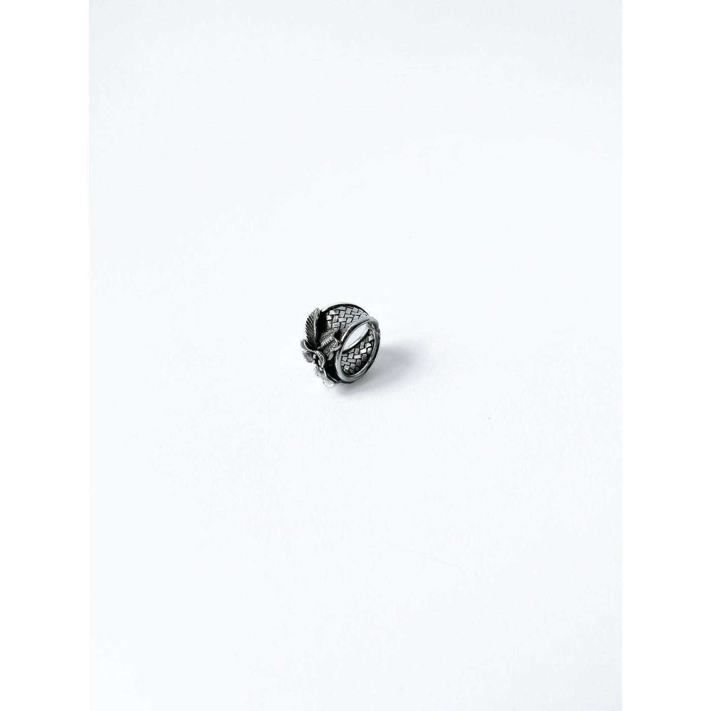 Vintage Sterling Silver Bulky Flower Ring