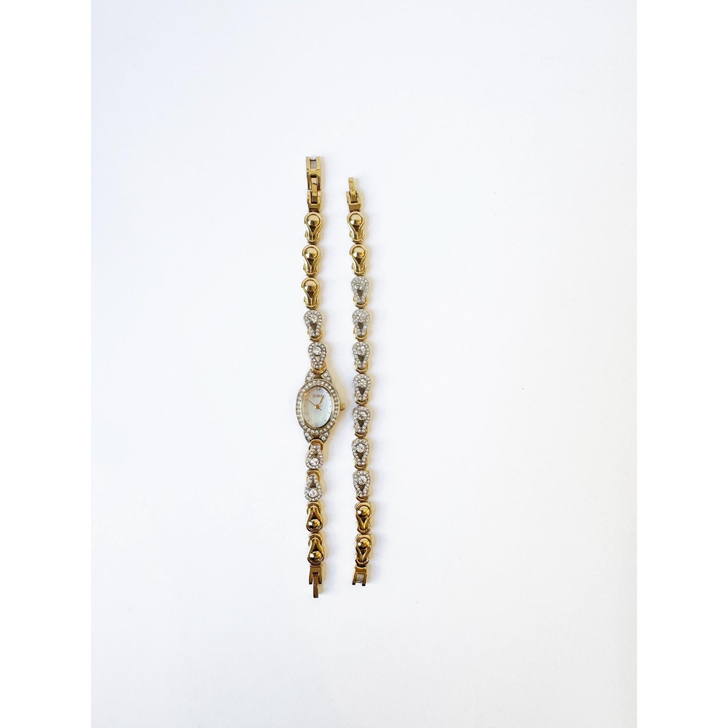 Watch Necklace | Vintage One of a Kind Gold Watch Choker with Diamond Embellishments