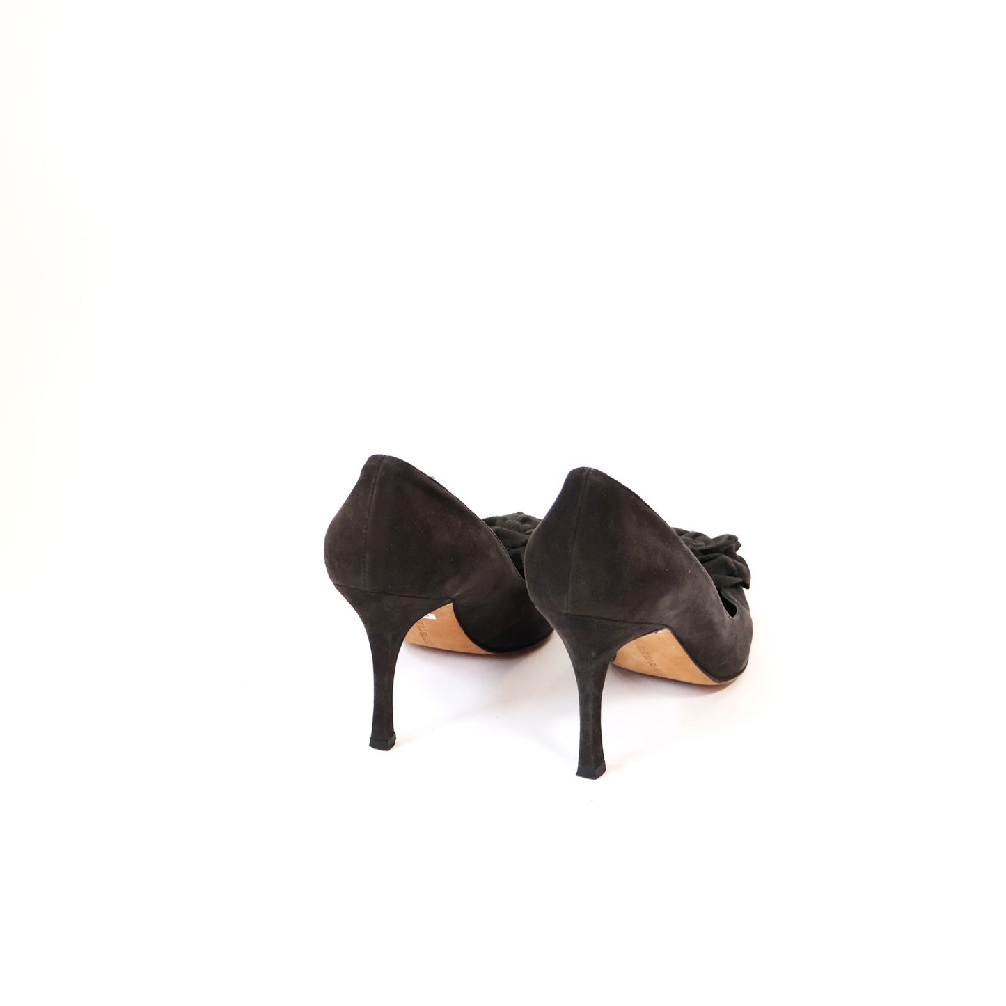 Vintage Black Suede Manolo Blahnik Heels | EU 35