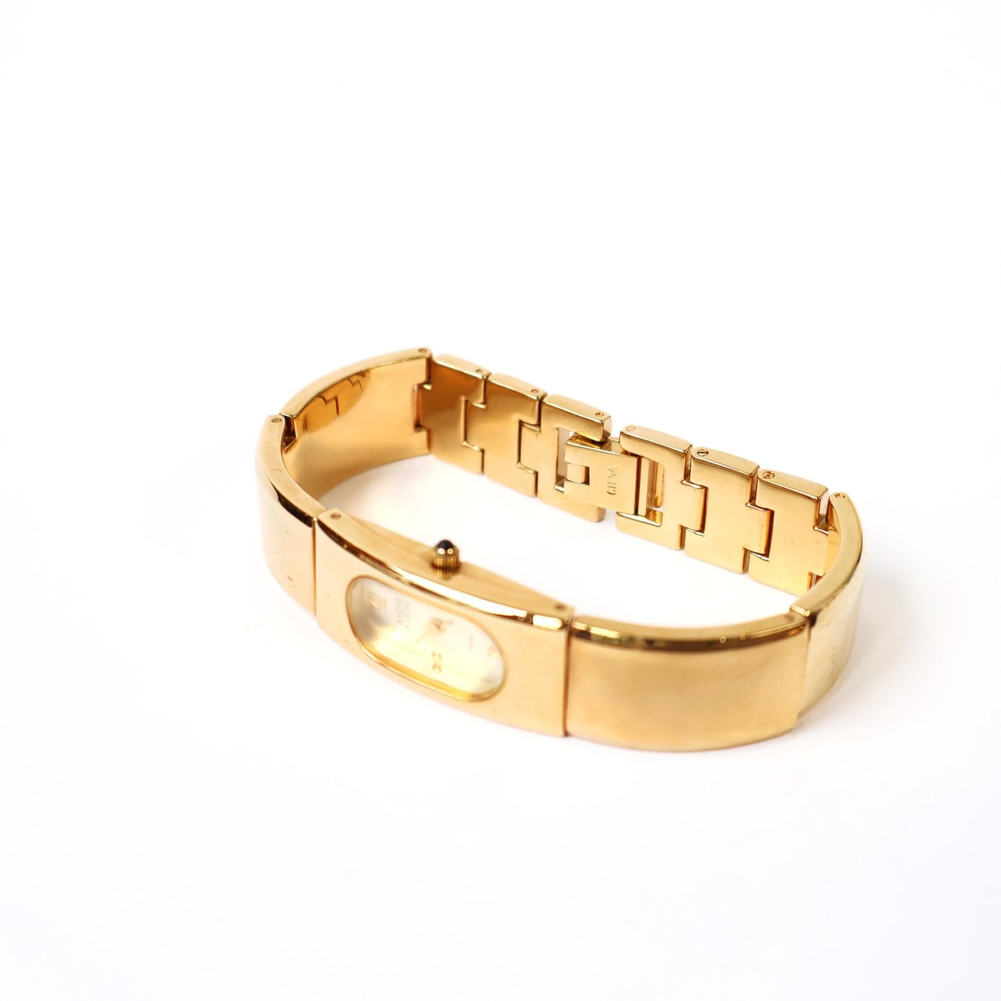 Vintage Gold Watch with Oval Face | ANNE KLEIN
