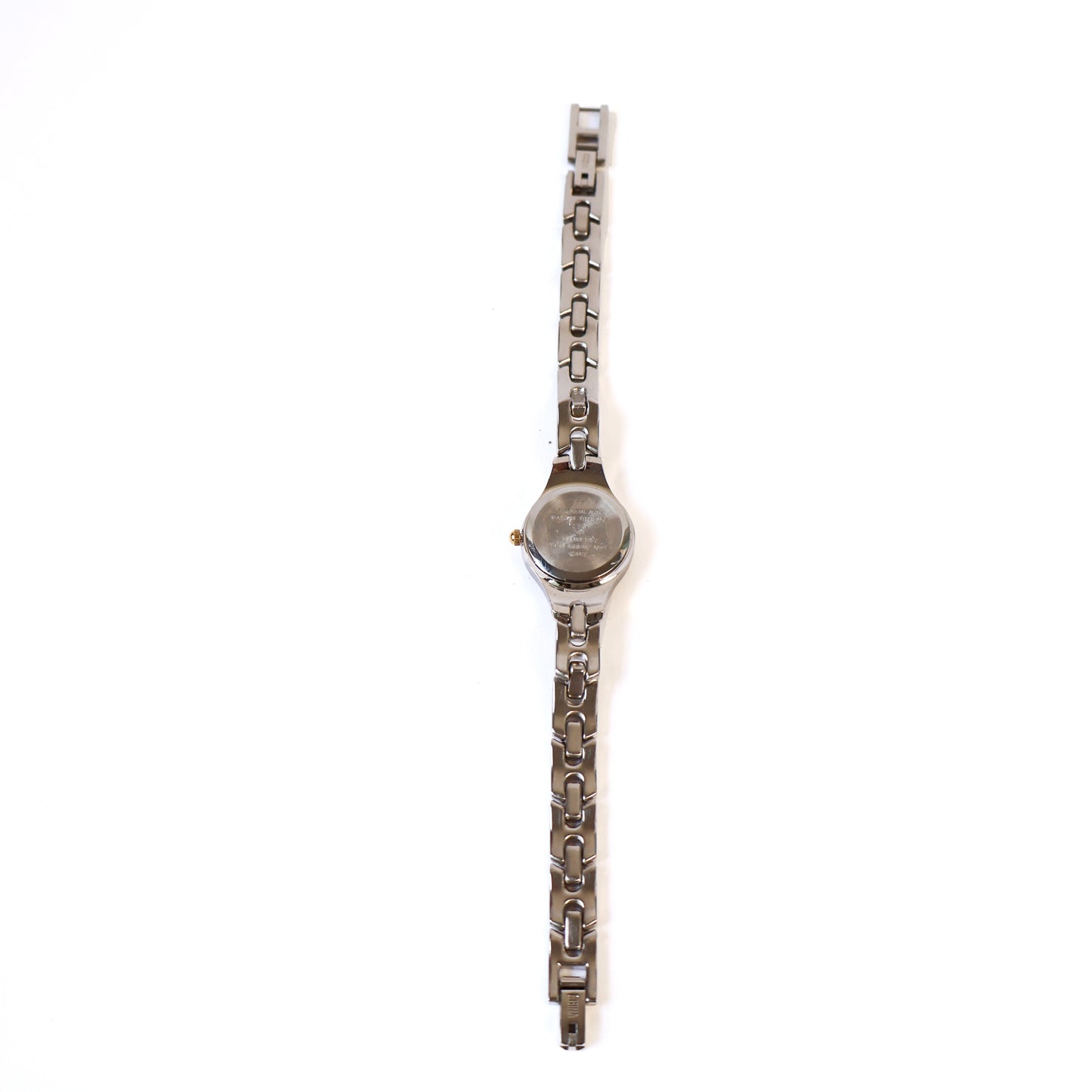 Vintage Two-Toned Watch with Small White Round Face | ANNE KLEIN