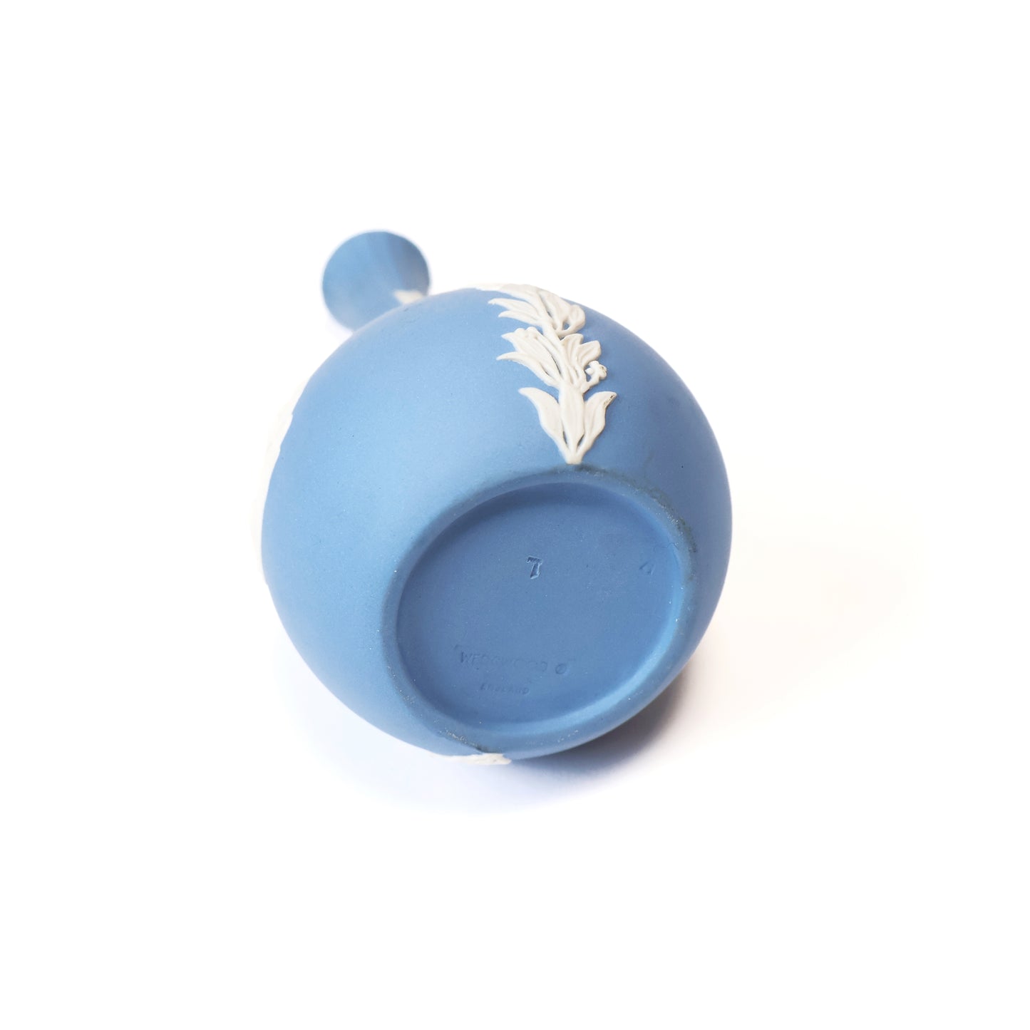 Vintage Wedgwood Blue Jasperware Bud Vase