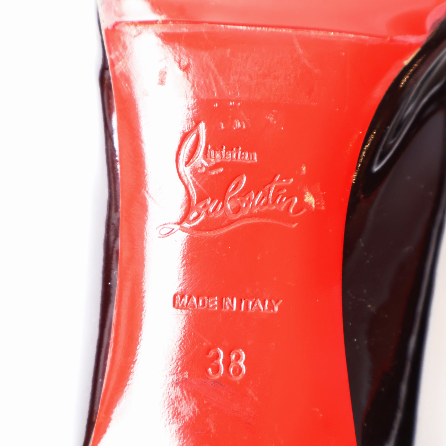 Vintage Black Peek-a-boo Louboutin Kitten Heels | EU 38