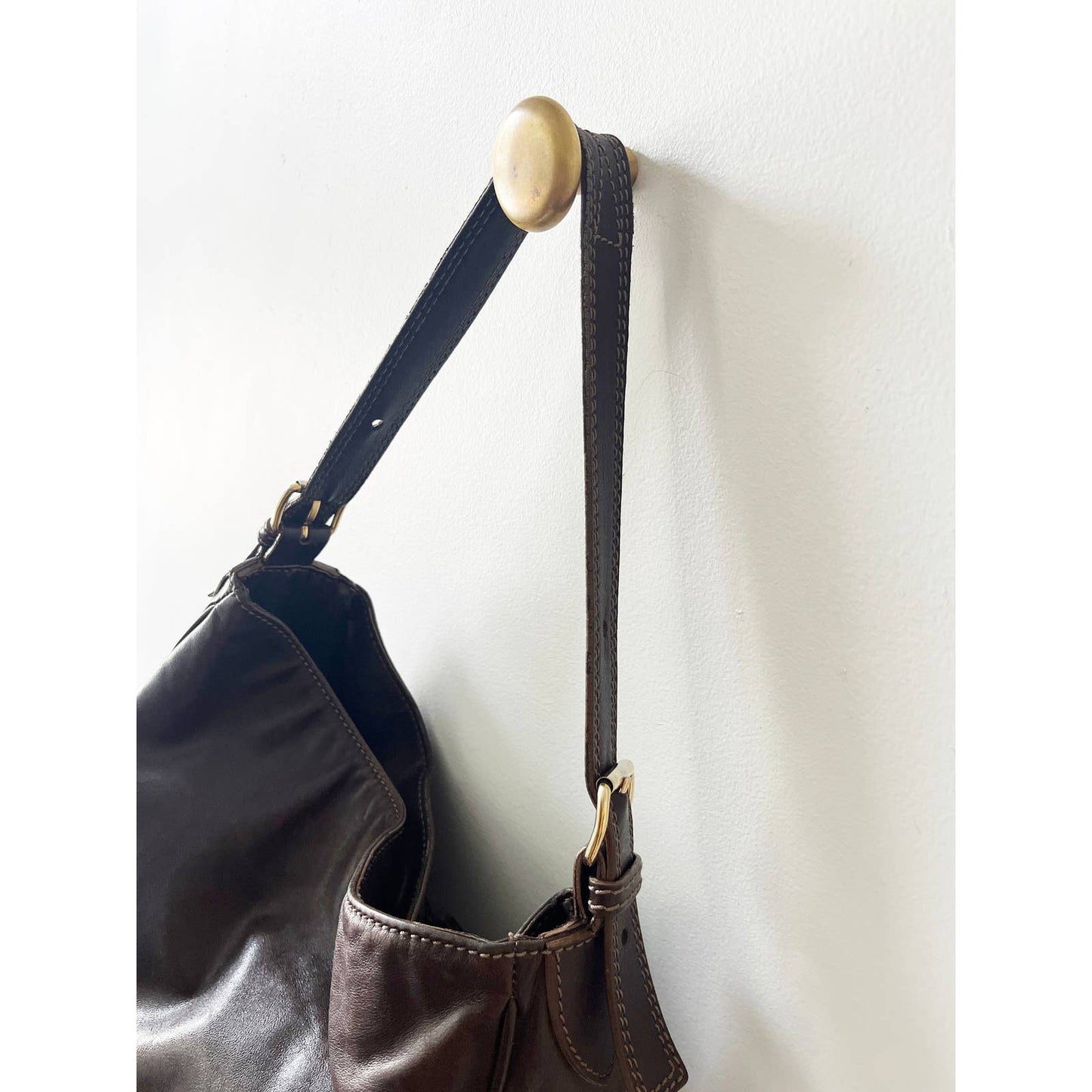 Y2k Marc Jacobs Zipper Plum Purple Leather Shoulder Bag