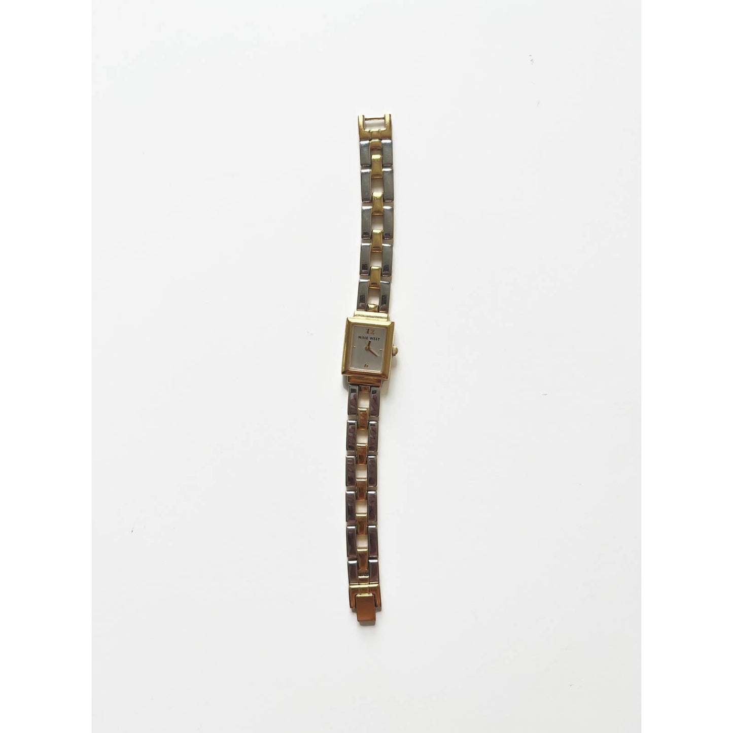 Vintage Gold Rectangular Bracelet Watch Two Tone Option