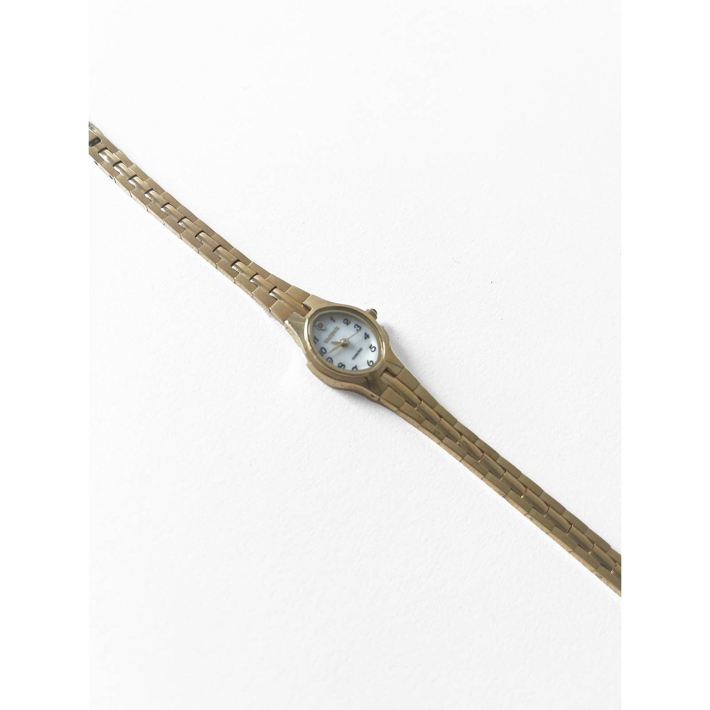 Vintage Gold Watch with Pearl Face