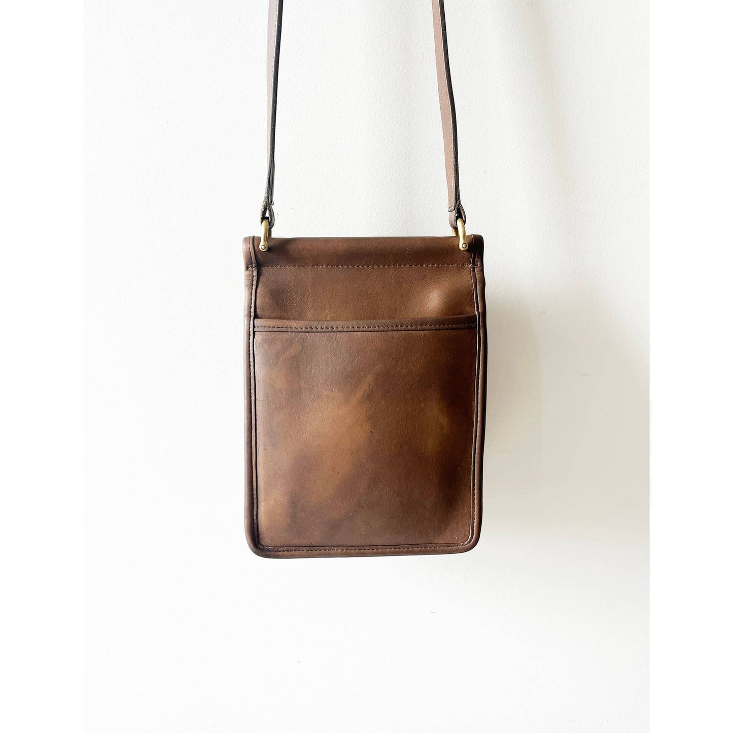 Vintage Coach Beige Murphy Bag | Small Leather Crossbody Bag No 9930