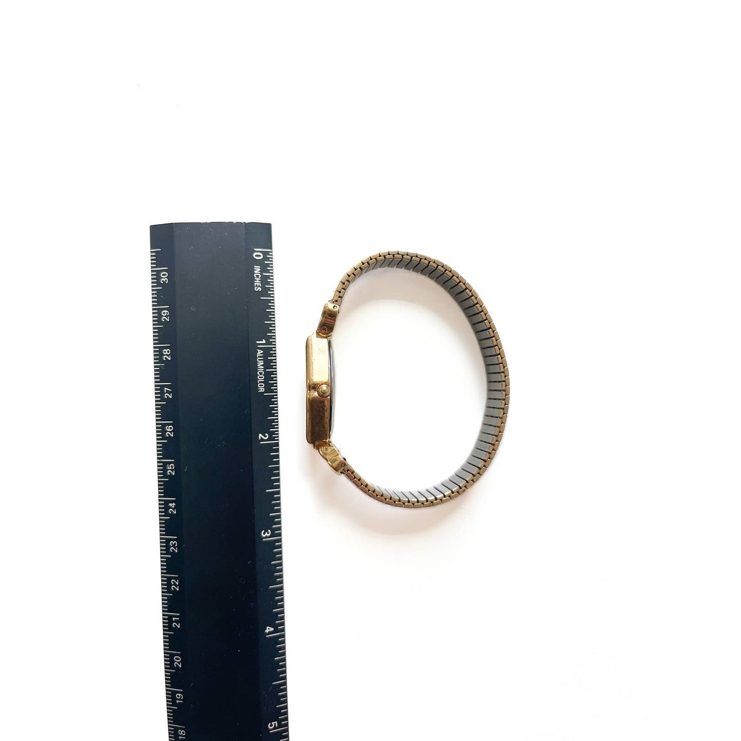Vintage Two Tone Dimond Face 90s Stretch Band