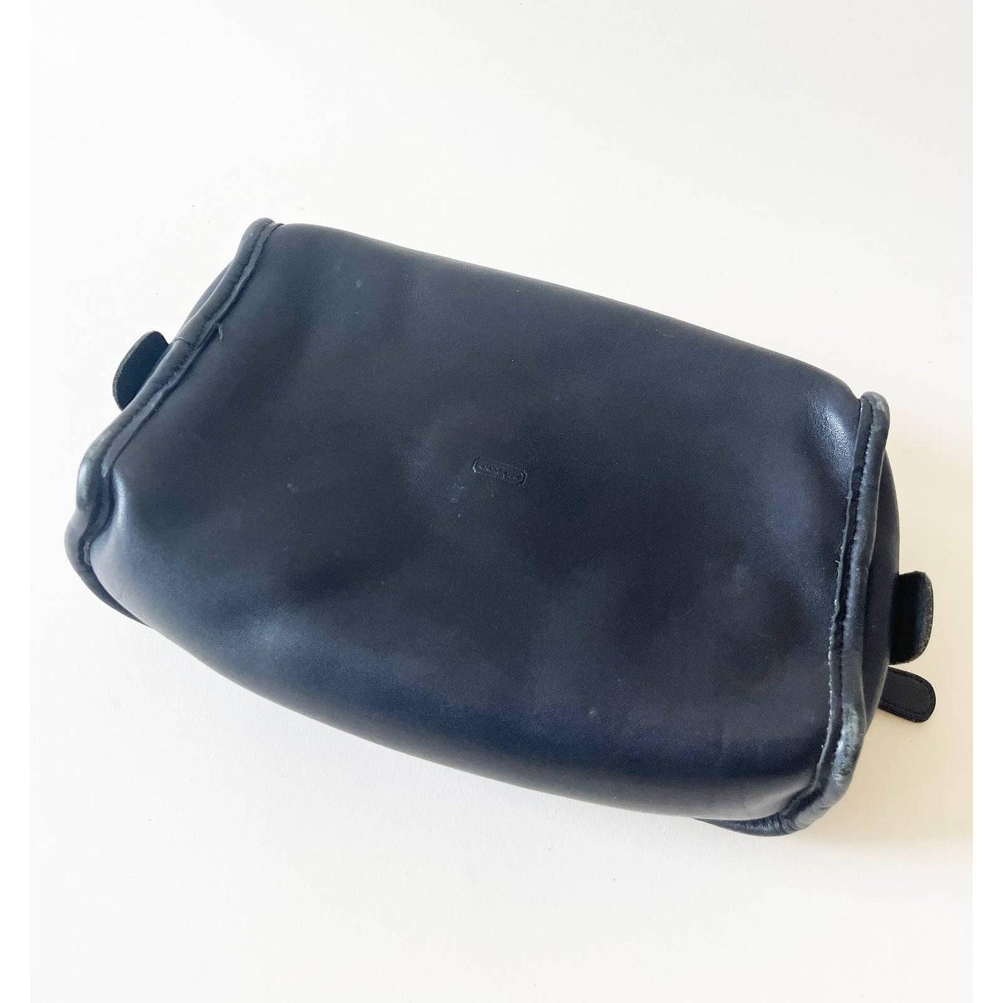 Vintage Coach Toiletry Bag | Black Leather Travel Case | Coach Dopp Kit
