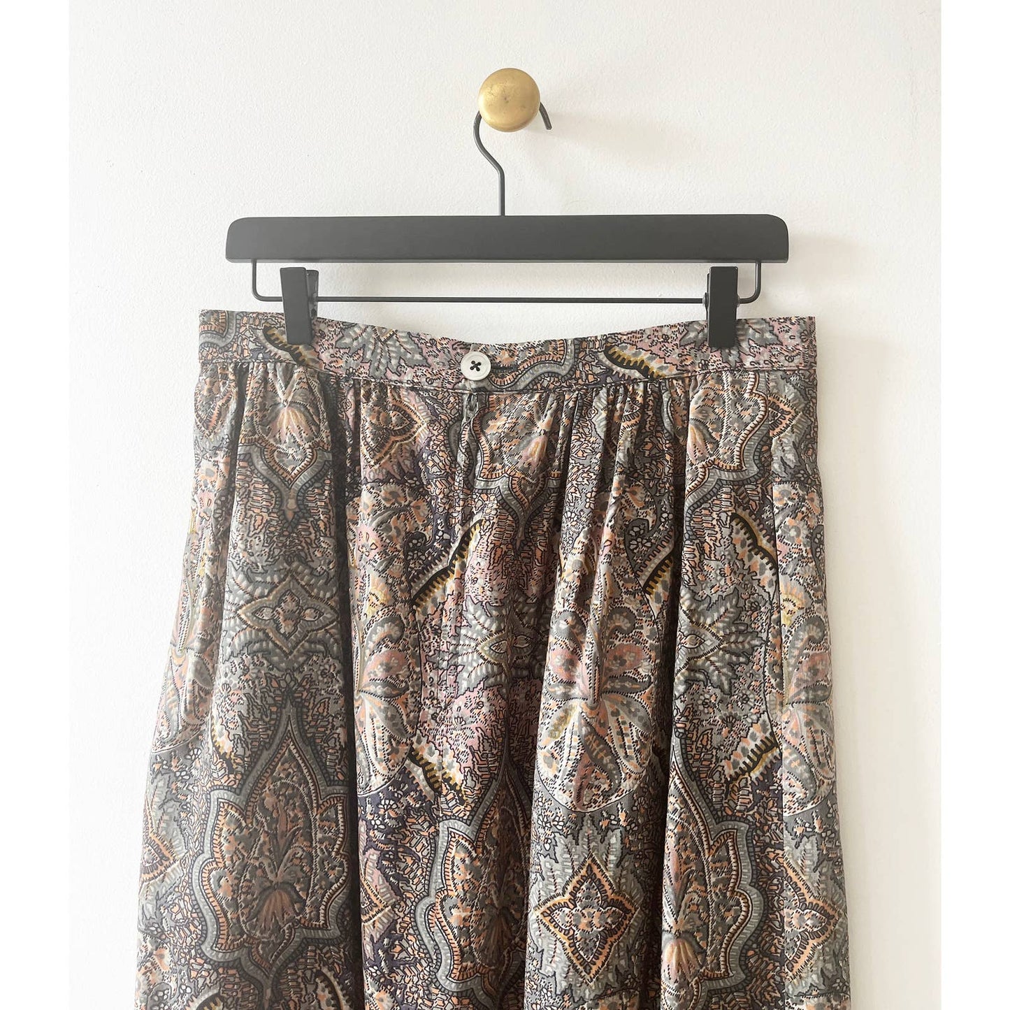 Vintage Floral Boho Maxi Floral Skirt