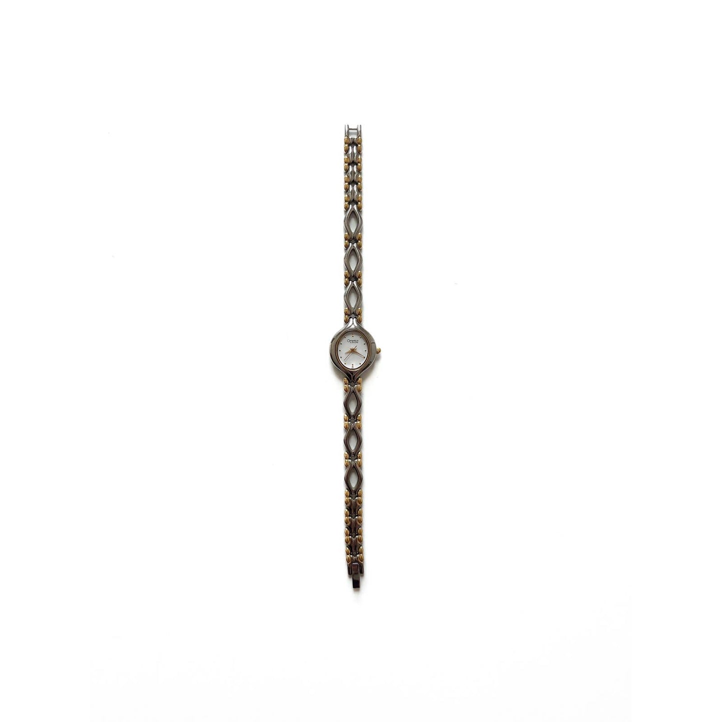 Vintage Two Tone Oval Bulova Bracelet Watch