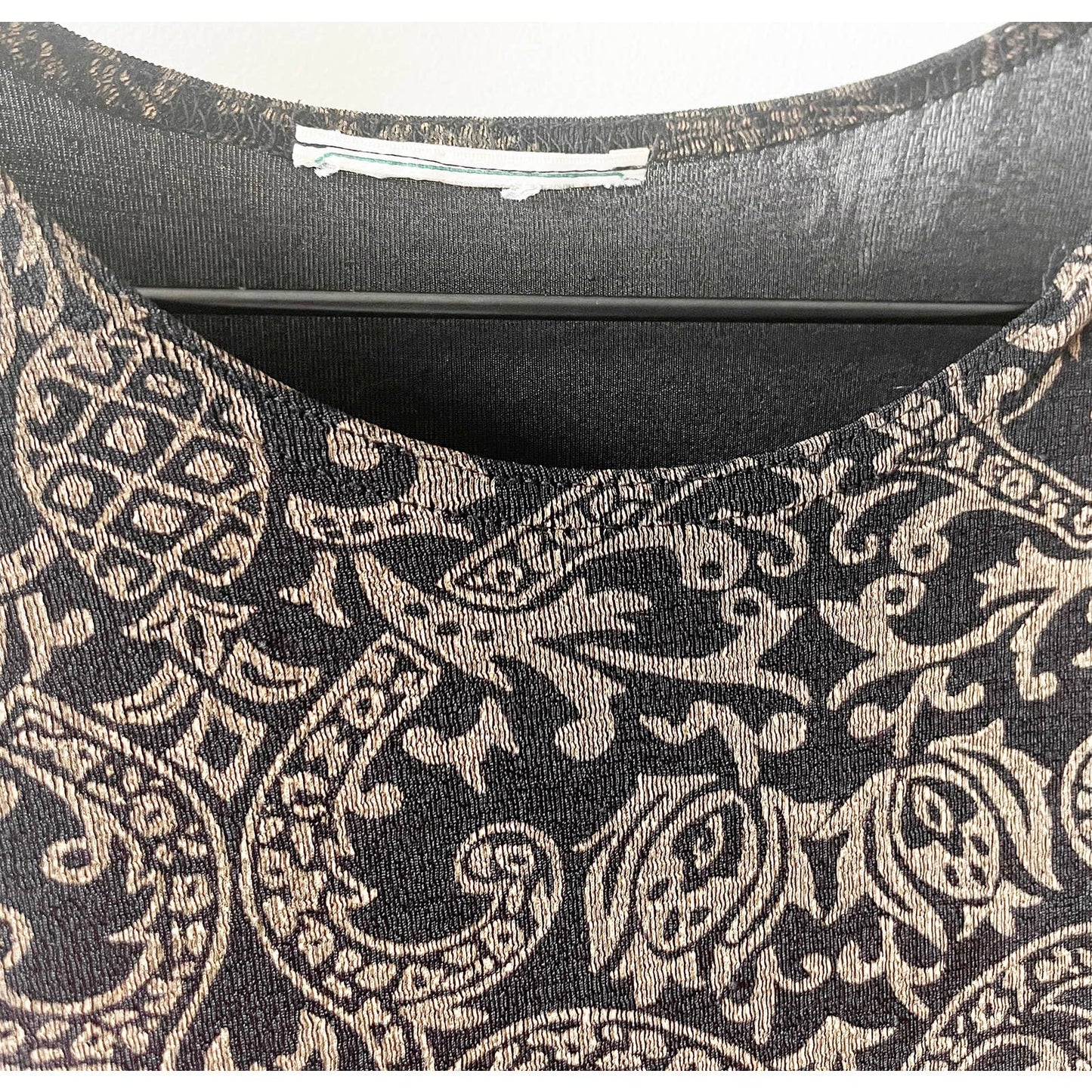 Vintage Black Scroll Deign Y2k Tank Top