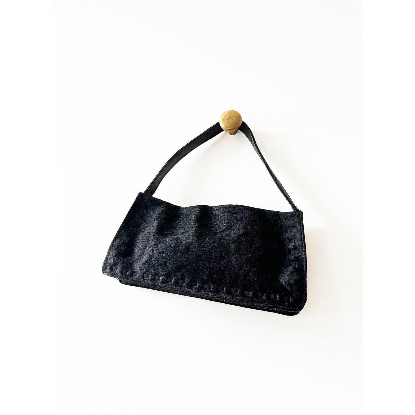 Vintage Black 90s Coach Fur Purse