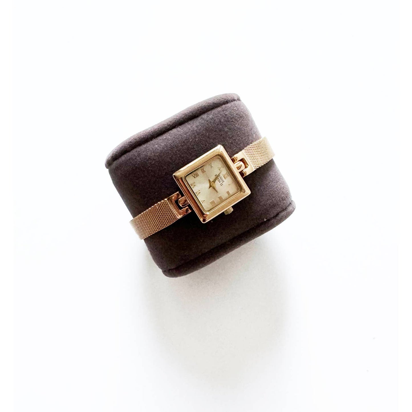 Vintage Small Gold Watch with Square Face | Anne Klein