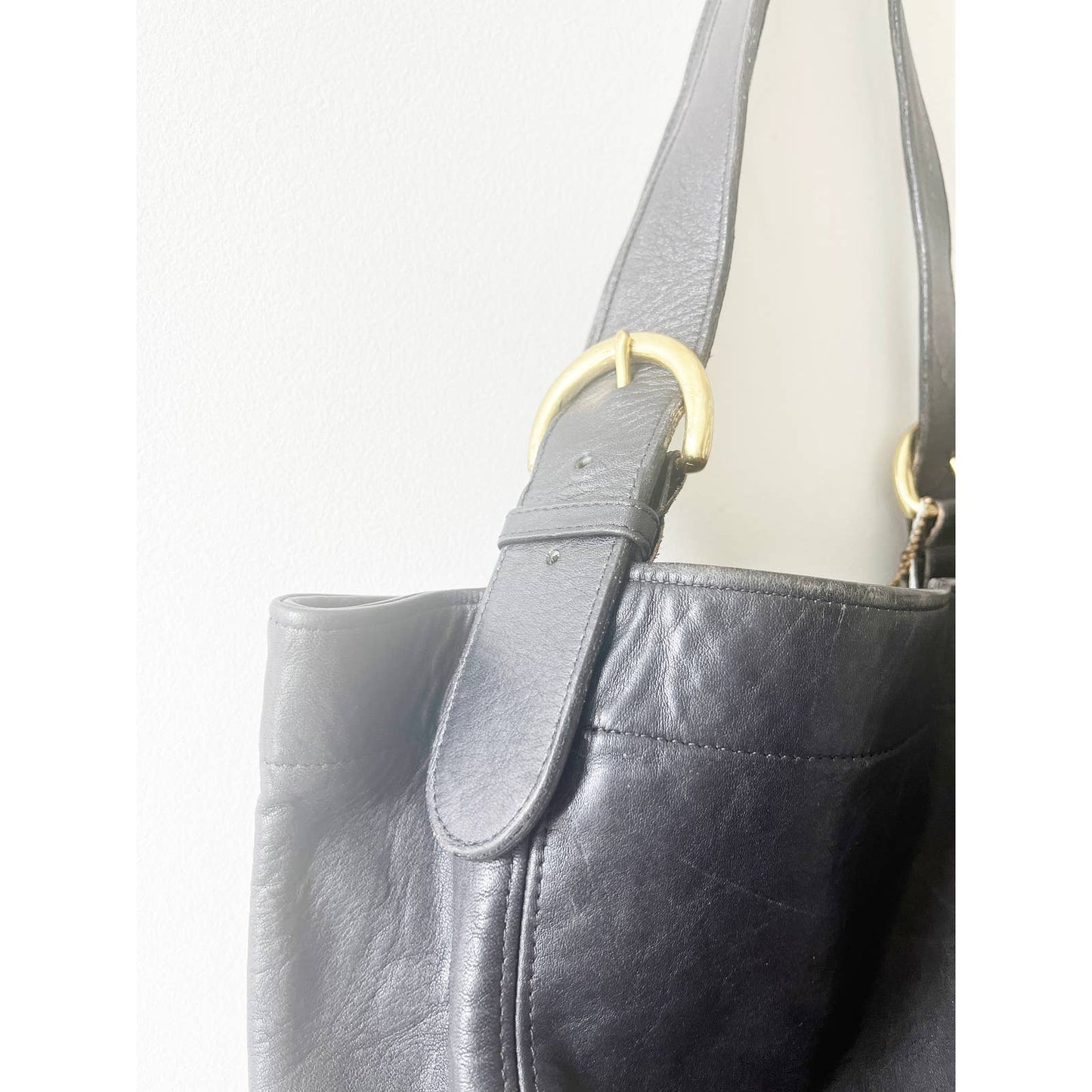 Vintage Coach Black Leather Soho COACH Shoulder Bag XL
