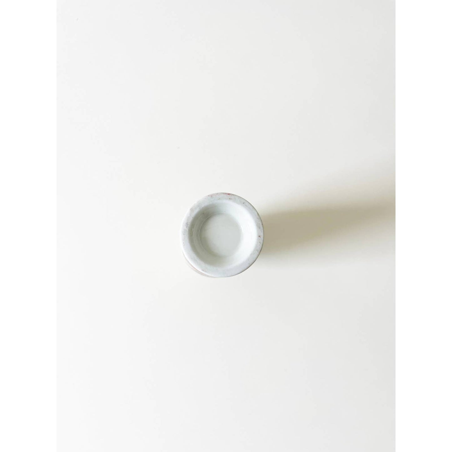 White Floral Asian Vase