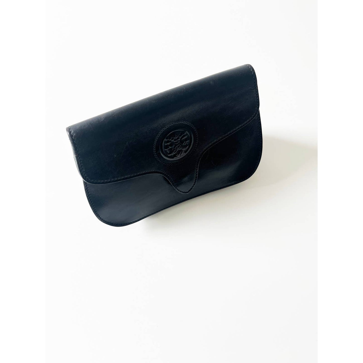 Vintage FENDI Black Classic Clutch