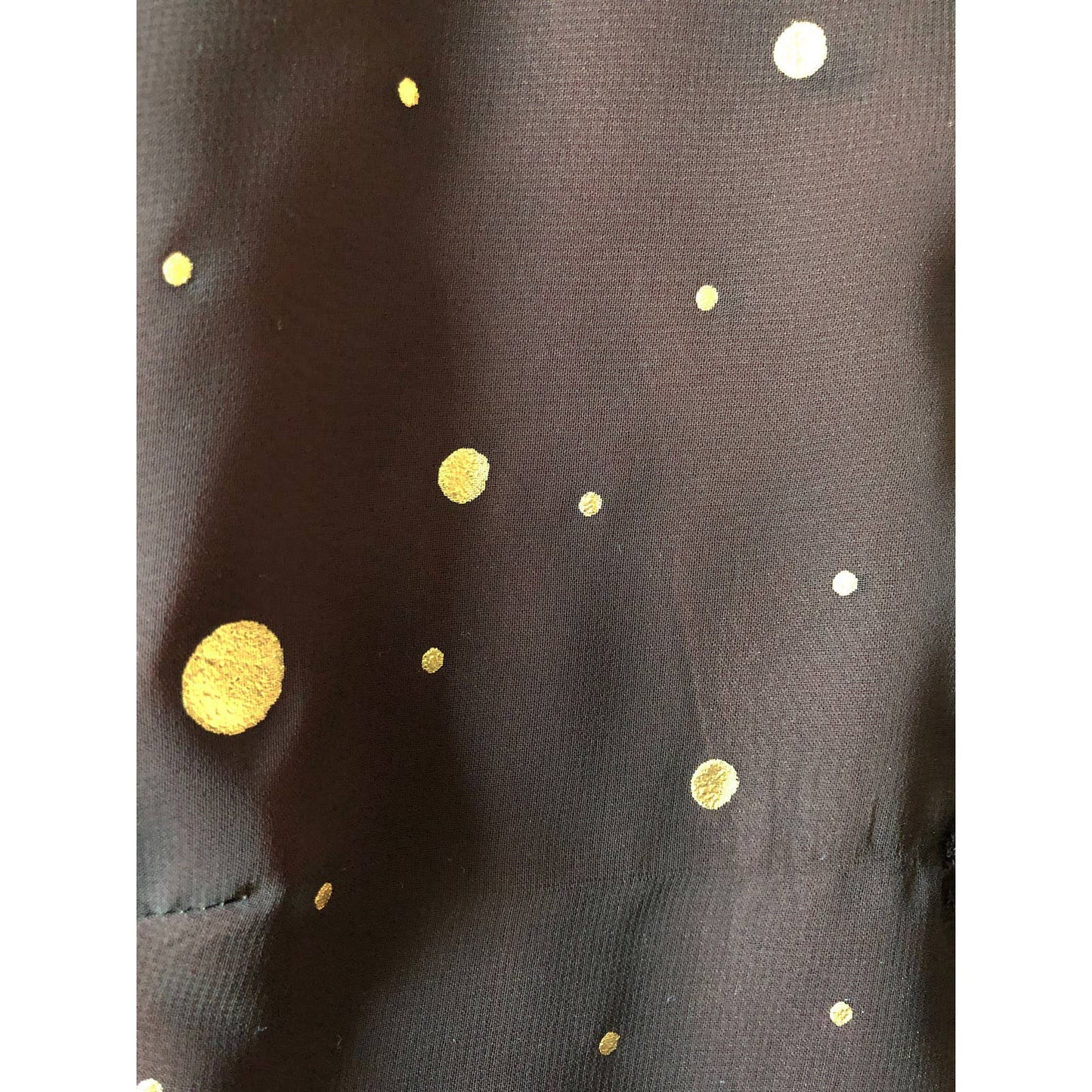 Deep Purple Vintage Hand Painted Gold Event Gown