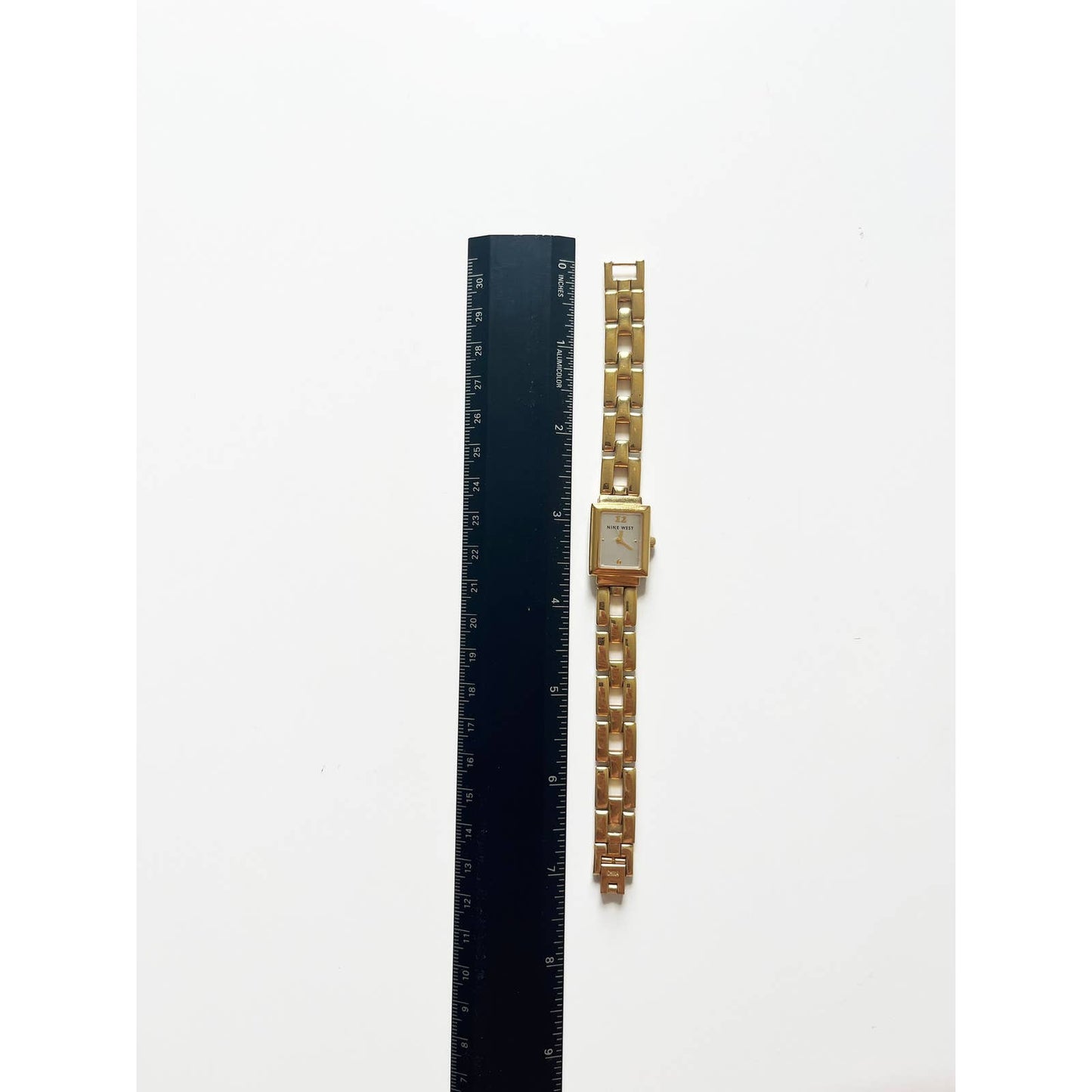 Vintage Gold Rectangular Bracelet Watch Two Tone Option